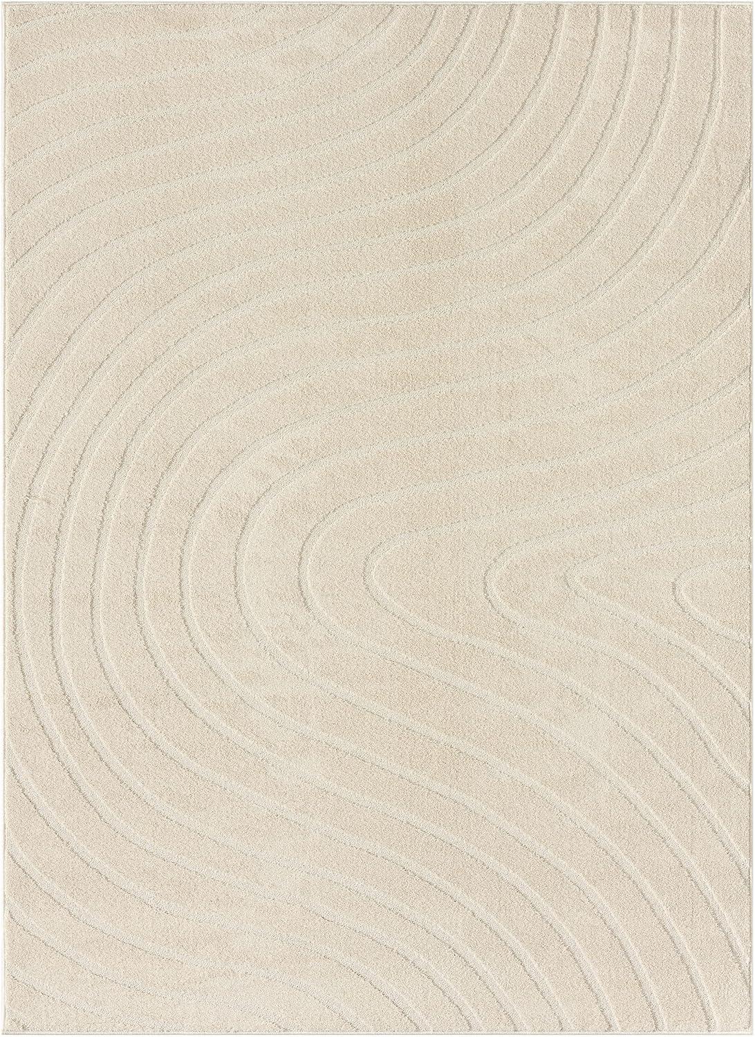 Luxe Weavers Modern Geometric Wave Area Rug