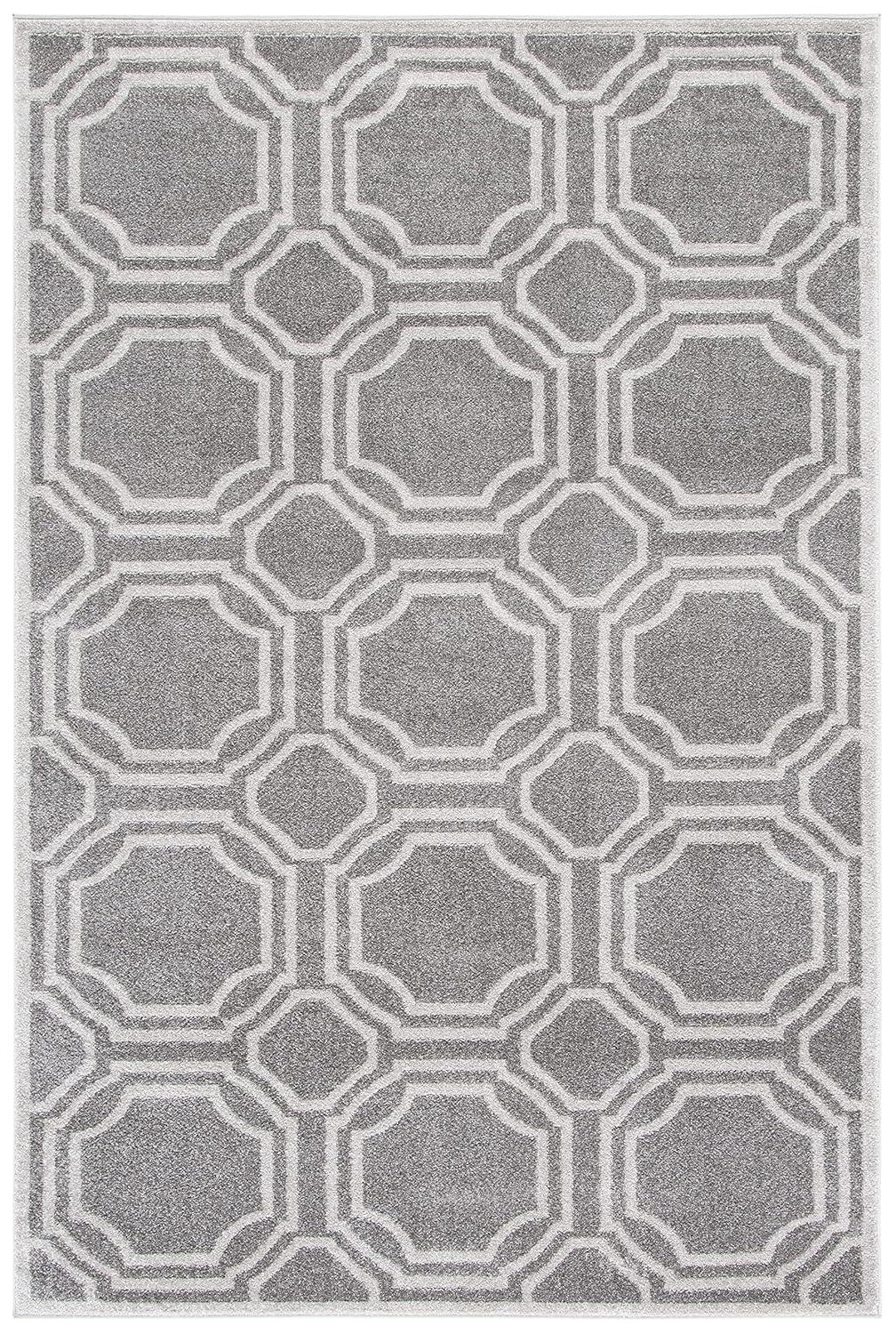 Amherst AMT411 Power Loomed Area Rug - Grey/Light Grey - 6'x9' - Safavieh.