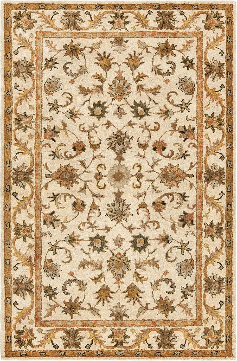 Antiquity AT52 Hand Tufted Indoor Area Rug - Gold - 5'x8' - Safavieh