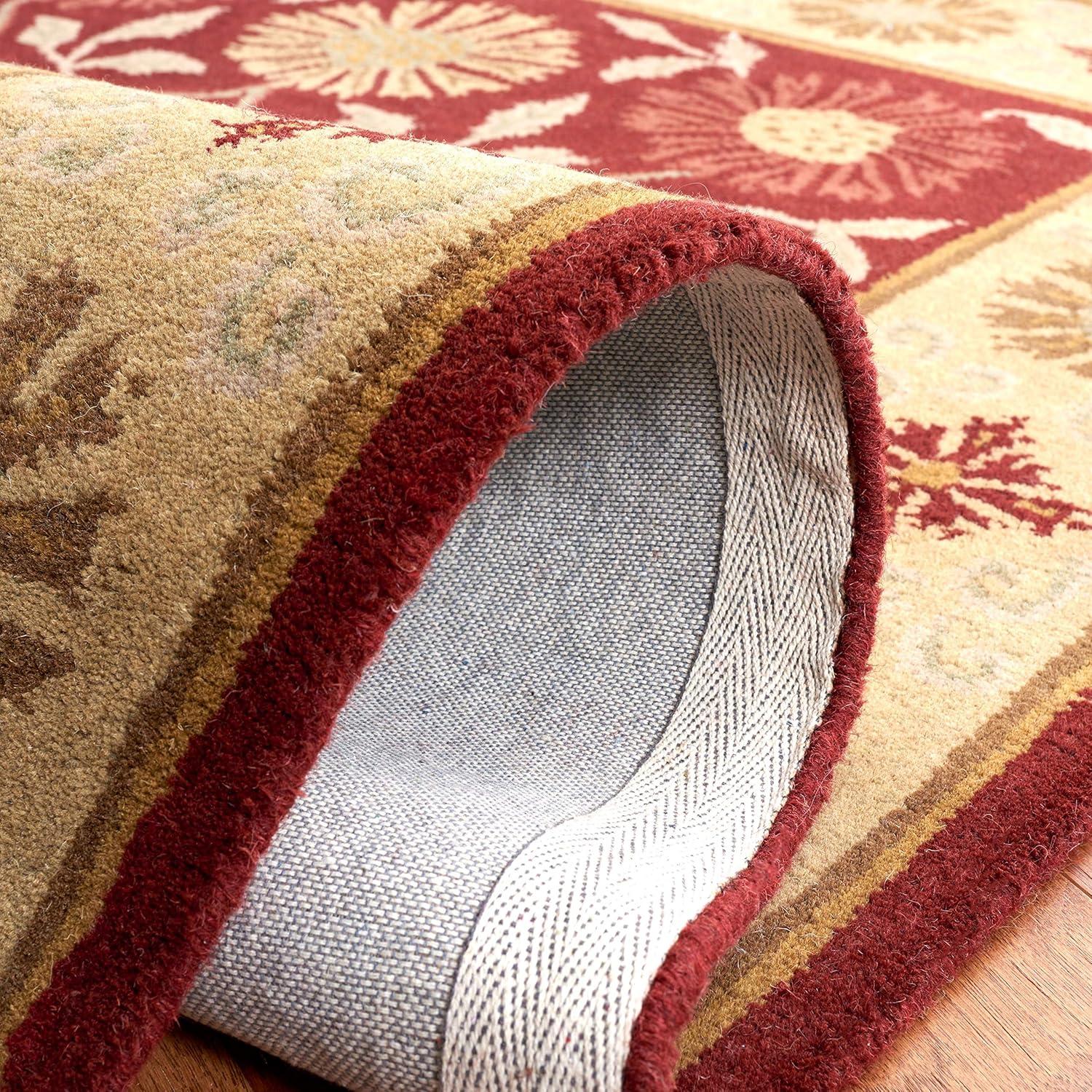 Heritage HG970 Handmade Area Rug - 5'x8' - Red/Beige - Safavieh