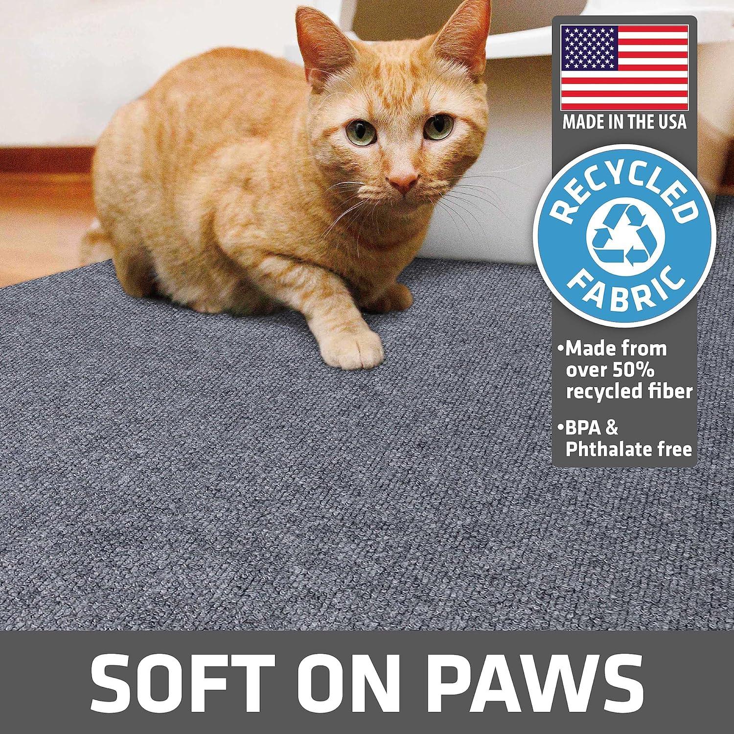 Drymate Jumbo Cat Litter Trapping Mat, (Ridged Design), Traps Litter & Mess from Box, Soft on Kitty Paws -Absorbent/Waterproof/Urine-Proof- Machine Washable, Durable (36" x 47")