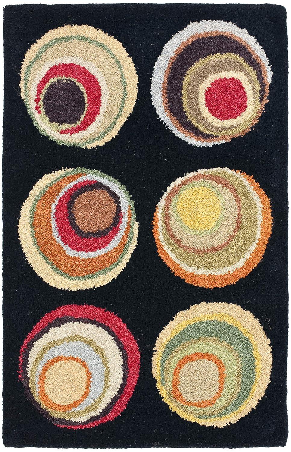 Soho SOH921 Hand Tufted Indoor Accent Rug - Black/Multi - 2'x3' - Safavieh.