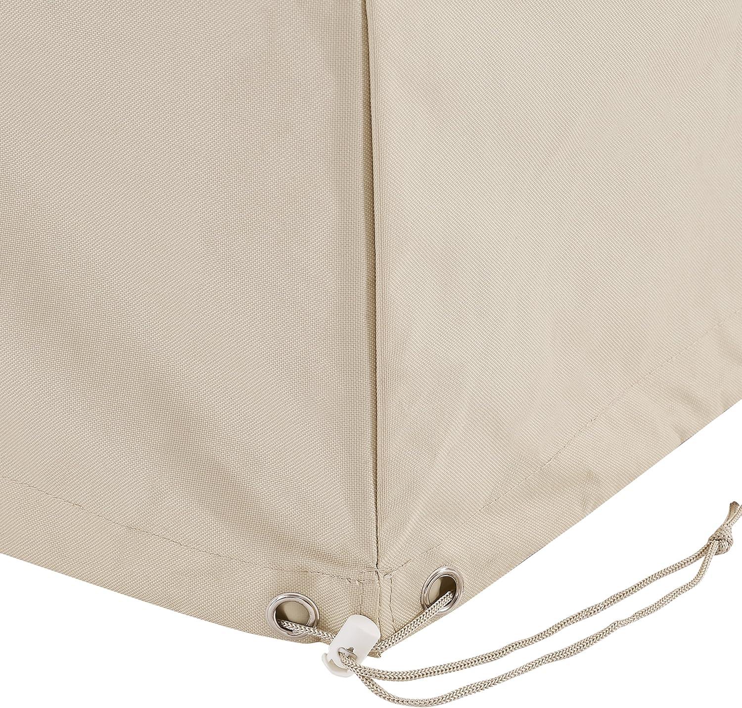 Outdoor Loveseat Furniture Cover - Tan - Crosley: Waterproof Polyester Sofa Protector with Drawstring Closure