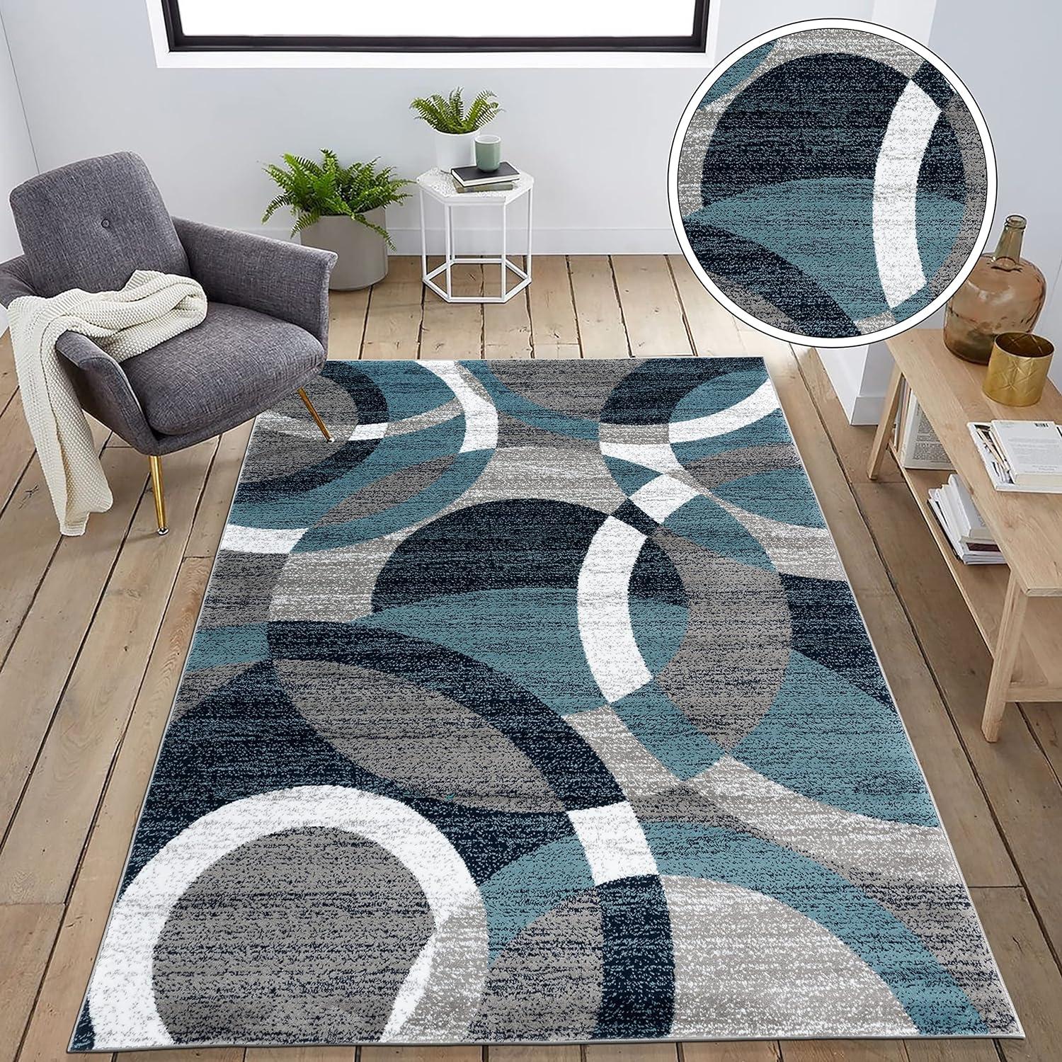 World Rug Gallery Geometric Circles Area Rug