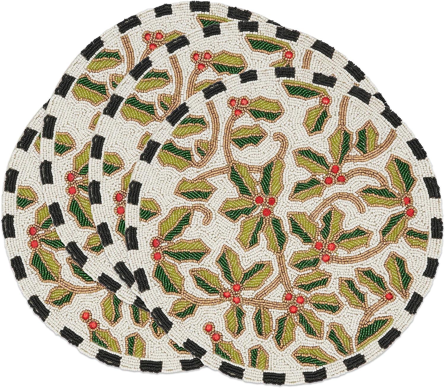 Glass No Pattern Round Placemat