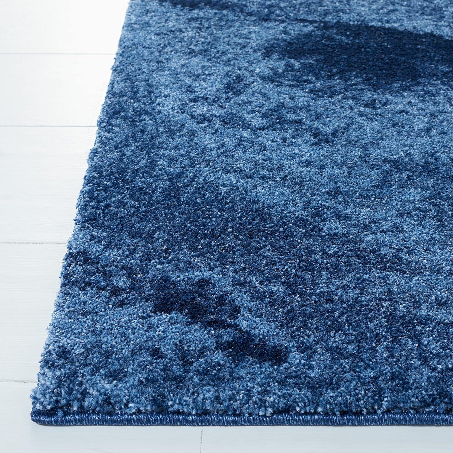 Retro RET2891 Power Loomed Indoor Area Rug - Light Blue/Blue - 8'x8' - Safavieh.