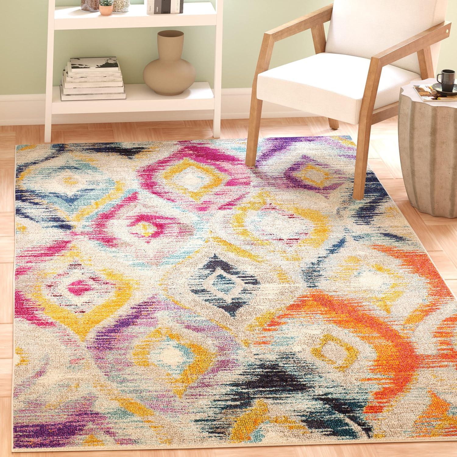 Monaco MNC242 Power Loomed Indoor Accent Rug - Multi - 3'x5' - Safavieh.