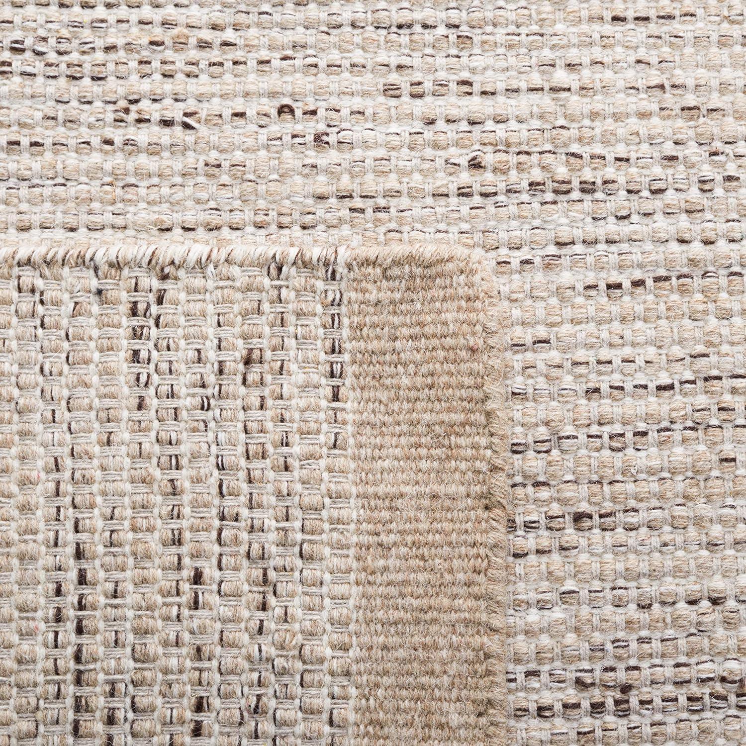 Vermont VRM807 Hand Woven Area Rug - Beige/Ivory - 3'x5' - Safavieh.