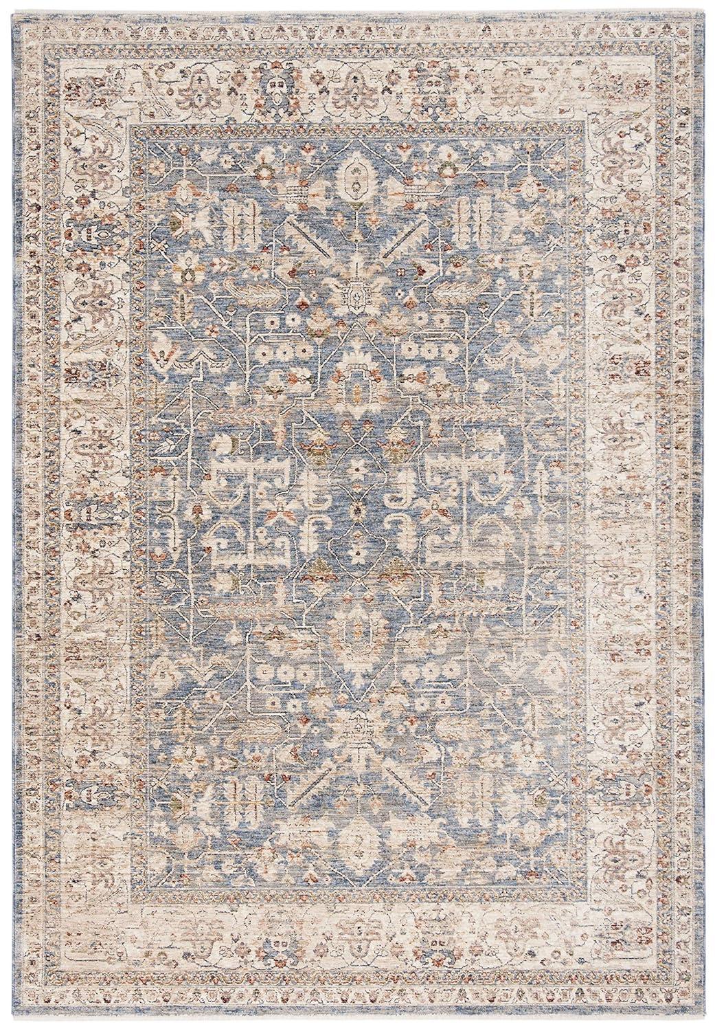 Heirloom HRL704 Power Loomed Area Rug - Light Blue/Ivory - 8'x10' - Safavieh.