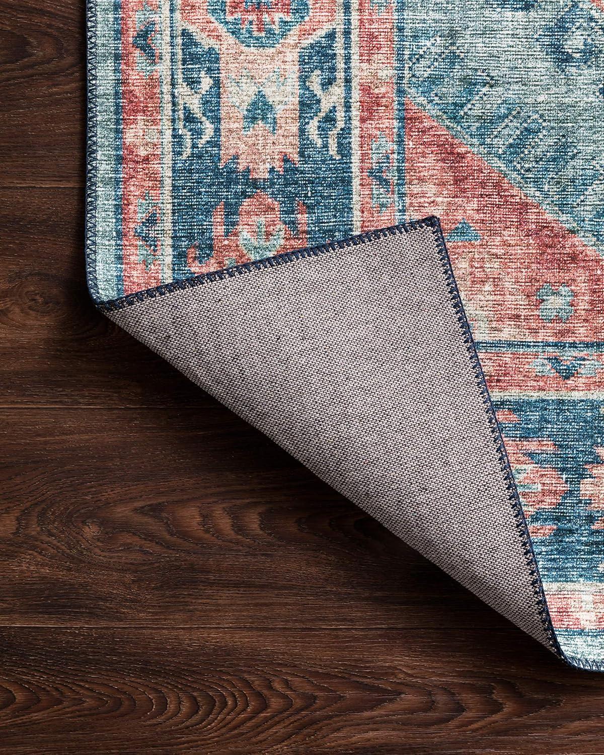 Loloi II Skye Oriental Turquoise / Terracotta Area Rug