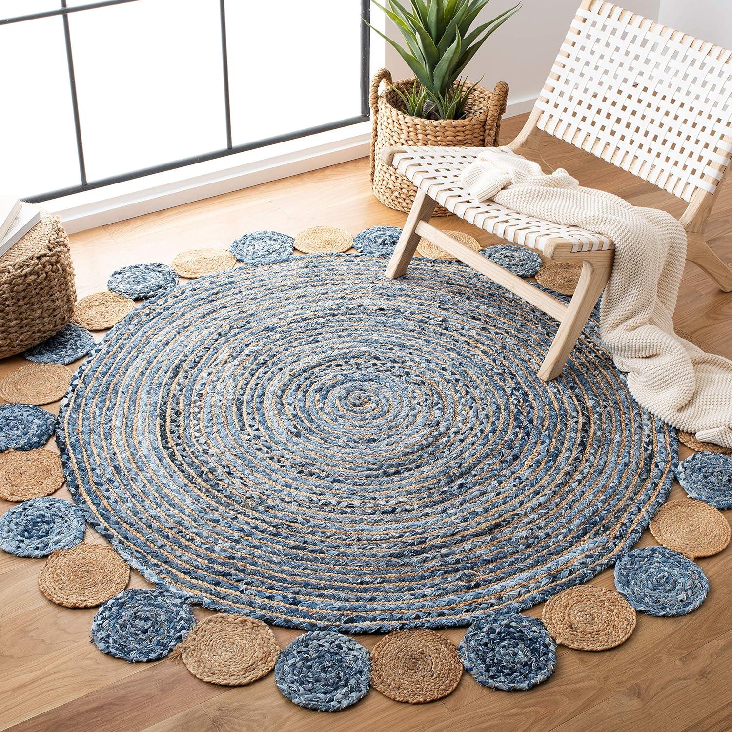 Zeitler Hand Woven Jute, Cotton Rug