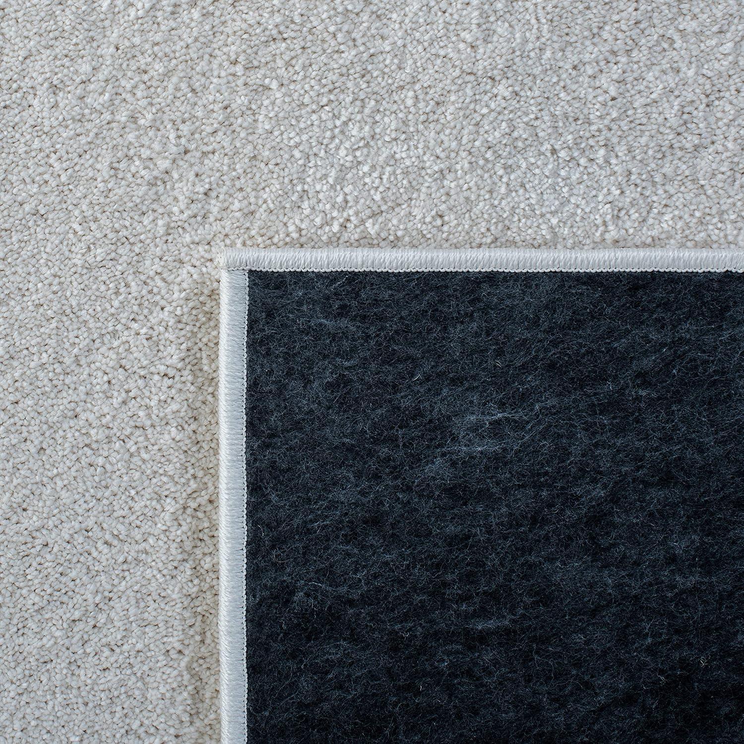 SAFAVIEH Plain and Solid Carleen Solid Plush Area Rug, Ivory, 4'5" x 6'5"