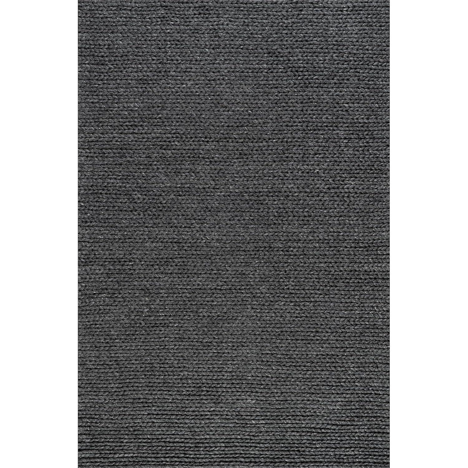 nuLOOM Penelope Braided Wool Area Rug, 8' 6" x 11' 6", Penelope Light Grey