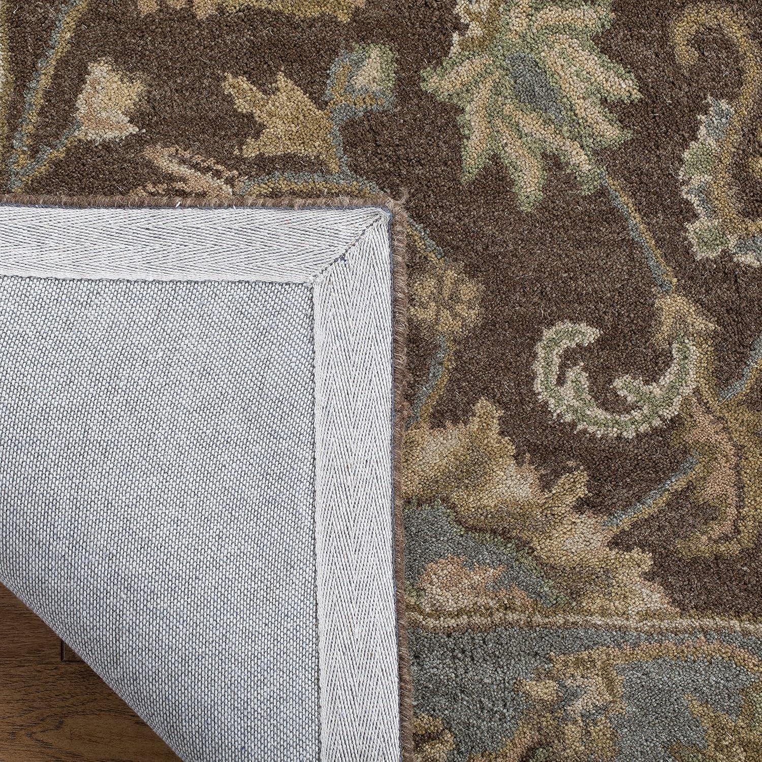 Heritage HG343 Handmade Runner Rug - 2'3"x8' - Brown/Blue - Safavieh