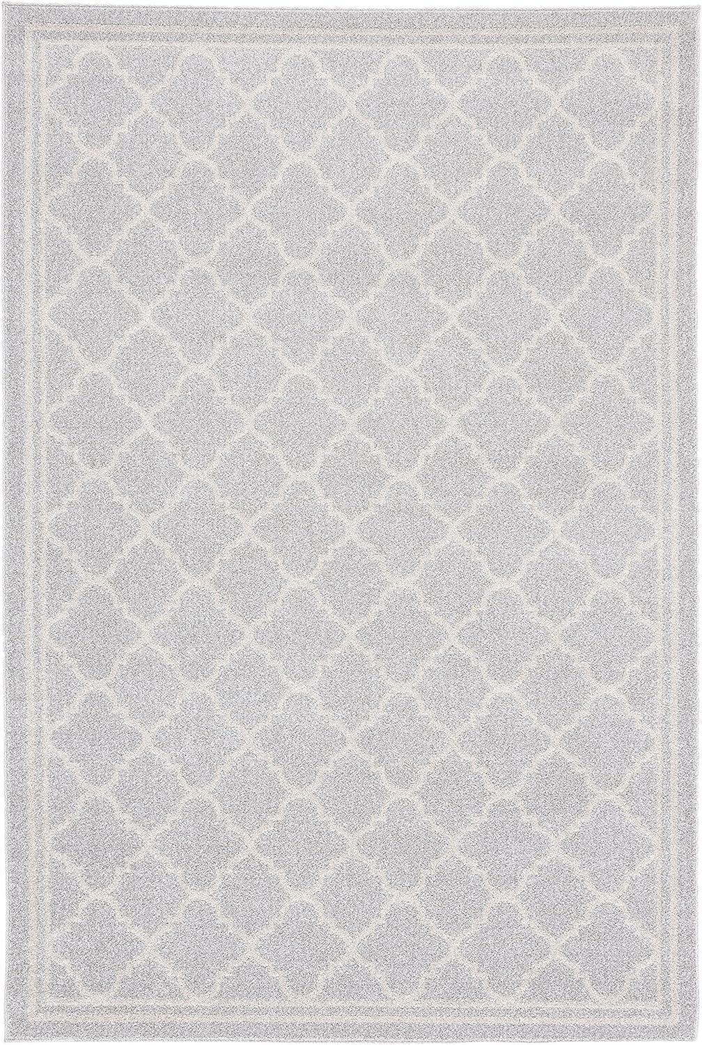 SAFAVIEH Amherst Trina Geometric Area Rug, Light Grey/Beige, 5'3" x 8'