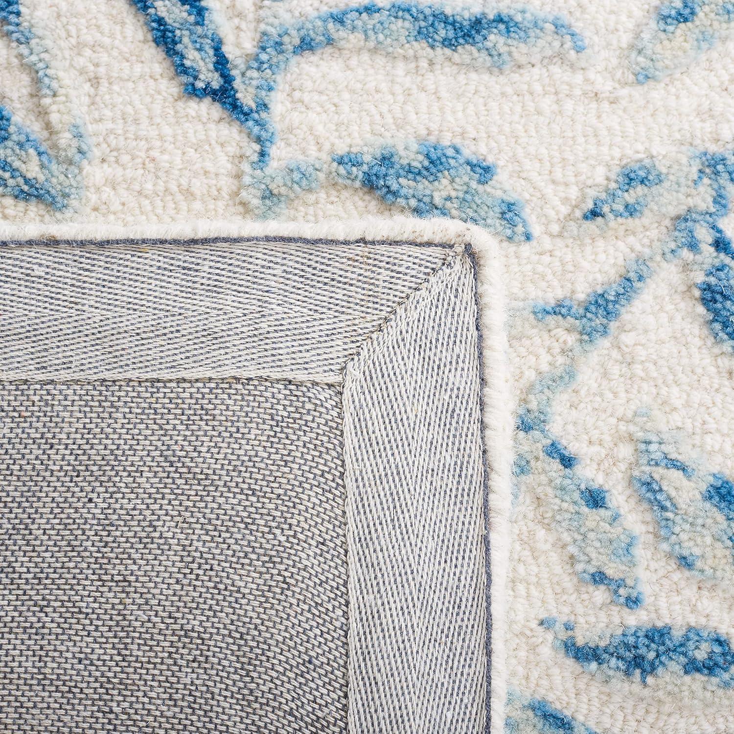 Jardin JAR734 Hand Tufted Area Rug - Ivory/Blue - 5'x8' - Safavieh.