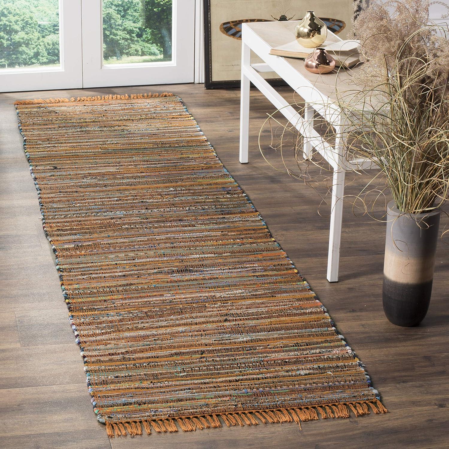 Rag Area Rug RAR127 Hand Woven Area Rug  - Safavieh