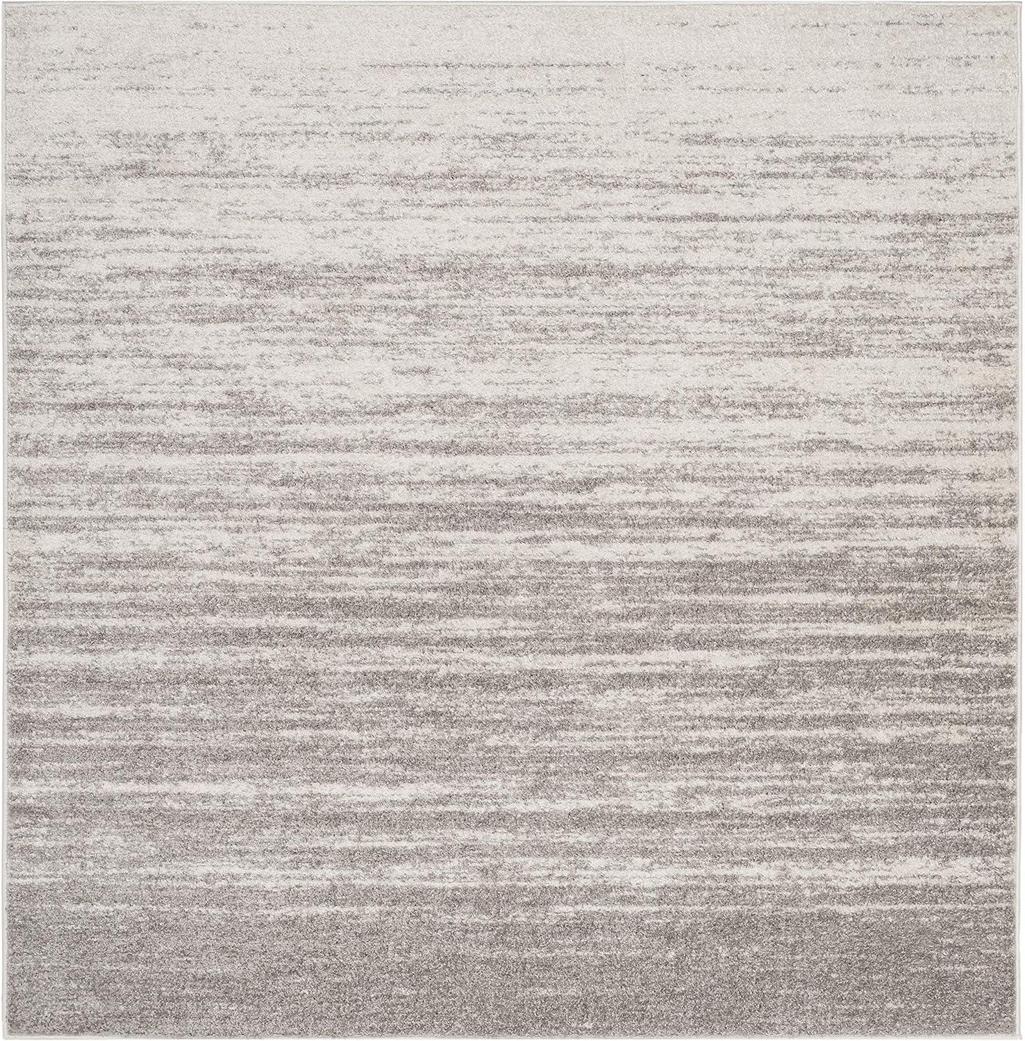 SAFAVIEH Adirondack Esmond Abstract Area Rug, Light Grey/Grey, 12' x 12' Square