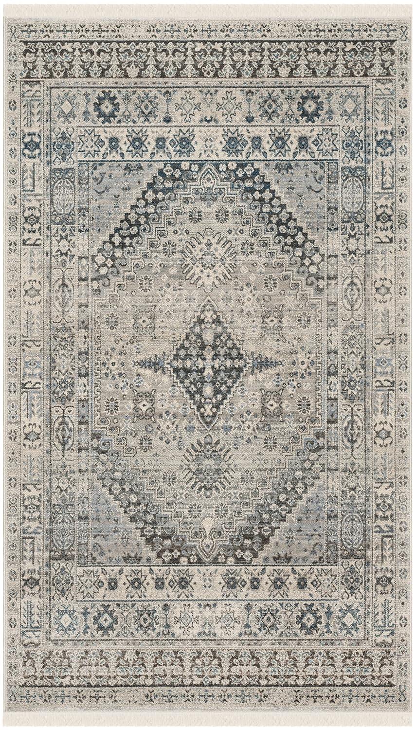 Vintage Persian VTP472 Power Loomed Indoor Accent Rug - Grey/Blue - 3'x5' - Safavieh.