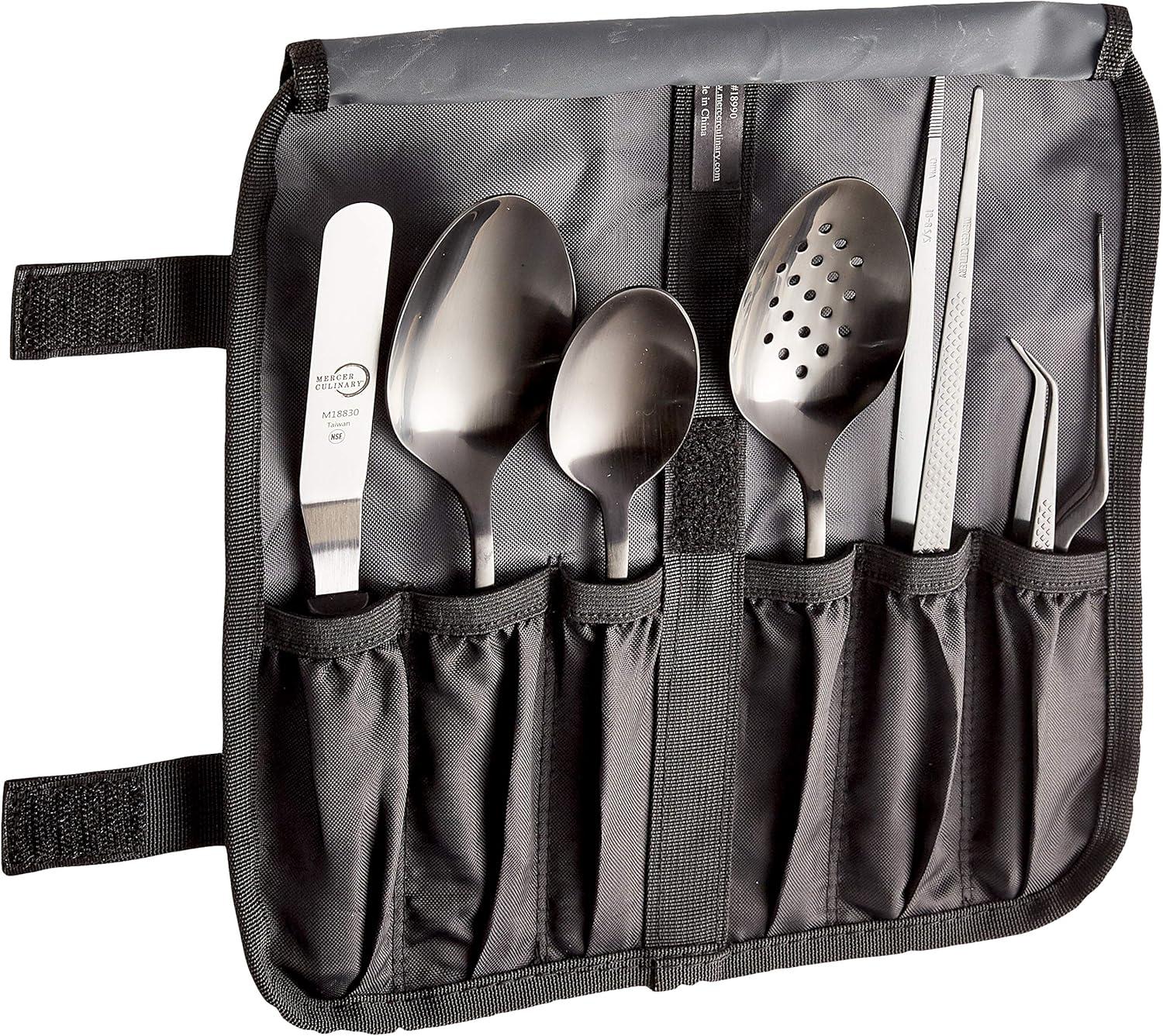 Mercer 8-Piece Matte Black Stainless Steel Plating Set