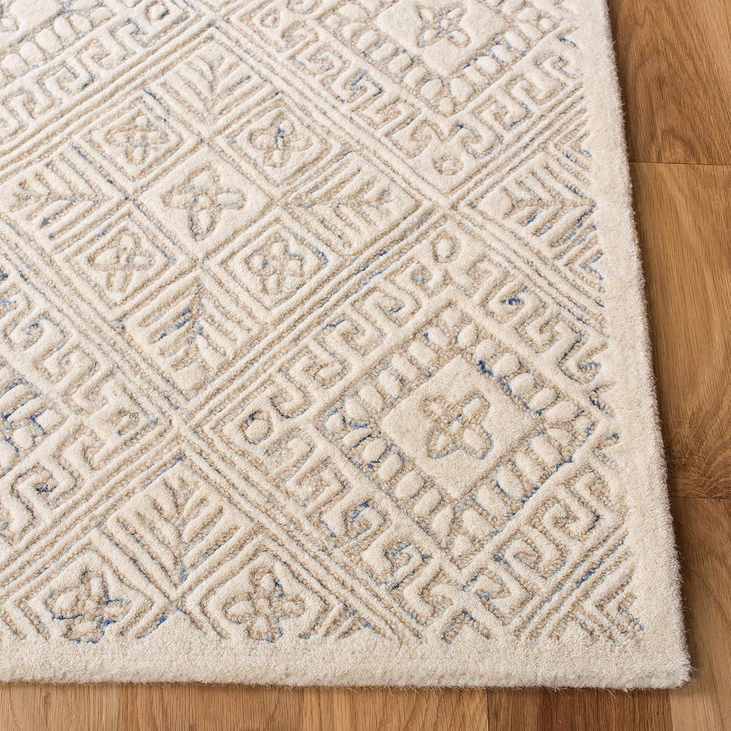 Glamour GLM660 Hand Tufted Indoor Area Rug - Ivory/Beige - 5'x8' - Safavieh