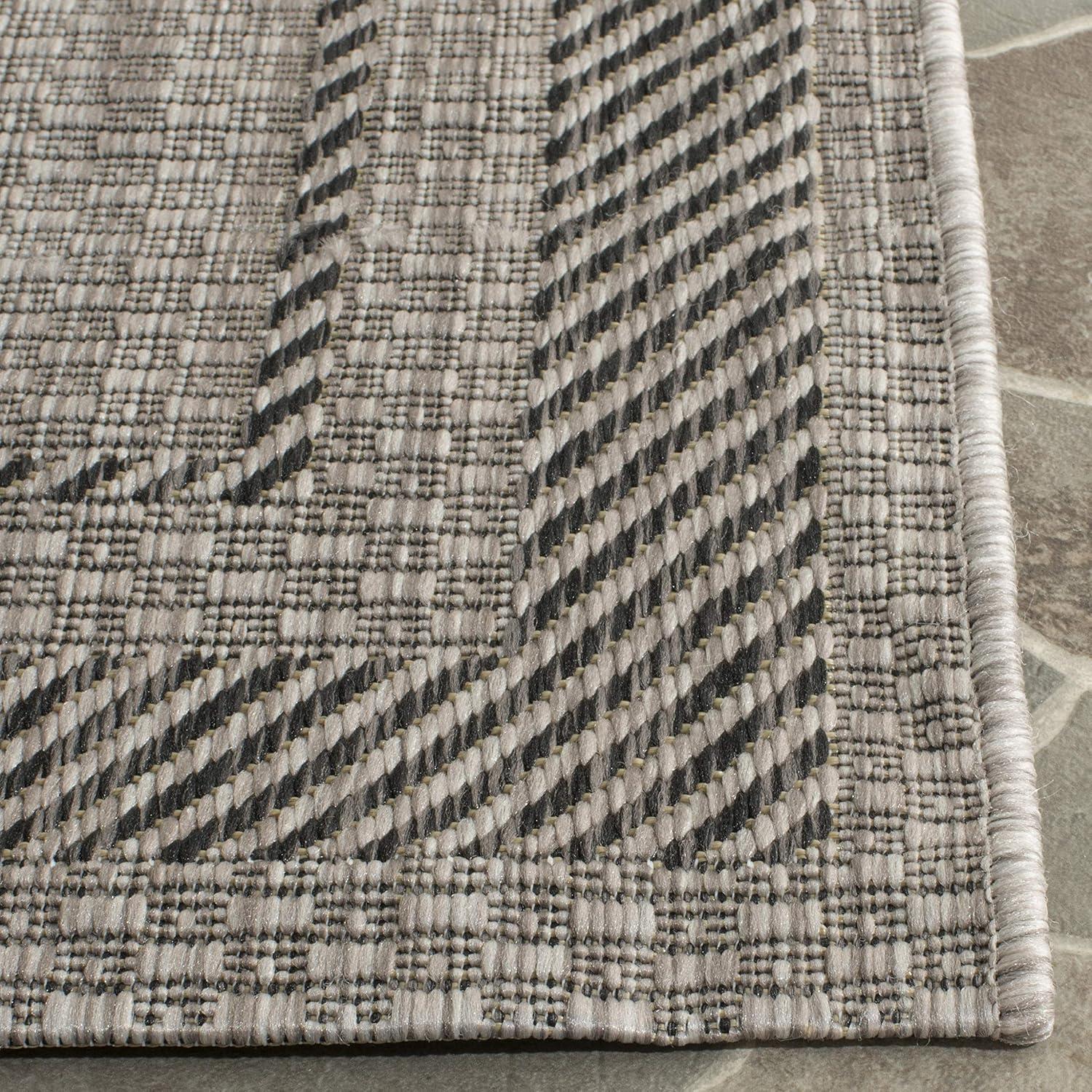 Courtyard CY8477 Power Loomed Indoor/Outdoor Accent Rug - Beige/Black - 2'x3'7" - Safavieh.