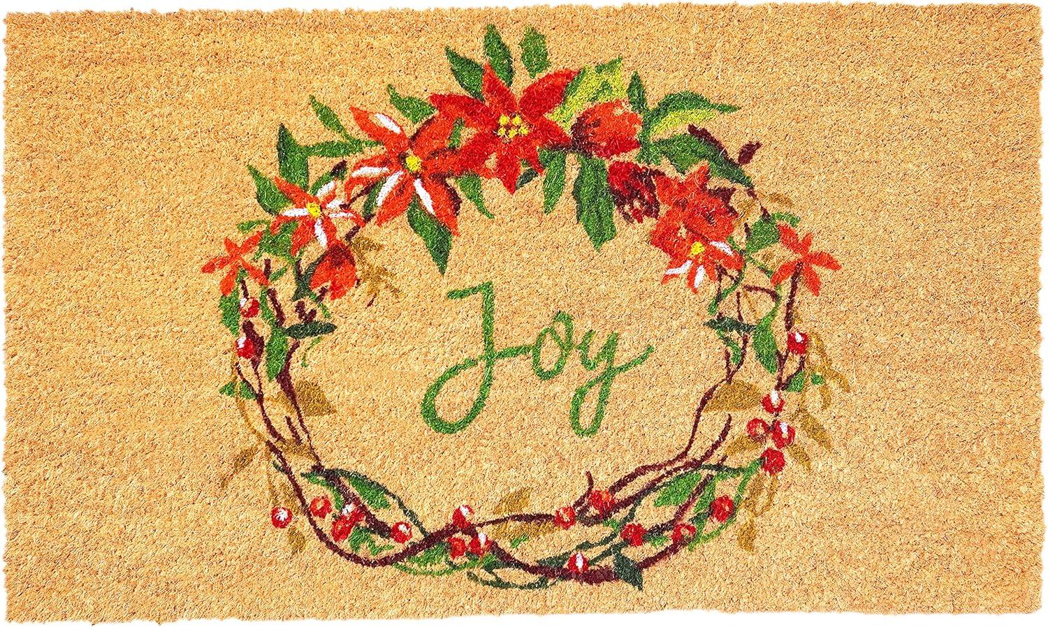 Calloway Mills 107552436 24 x 36 in. Christmas Joy Doormat - Multi Color