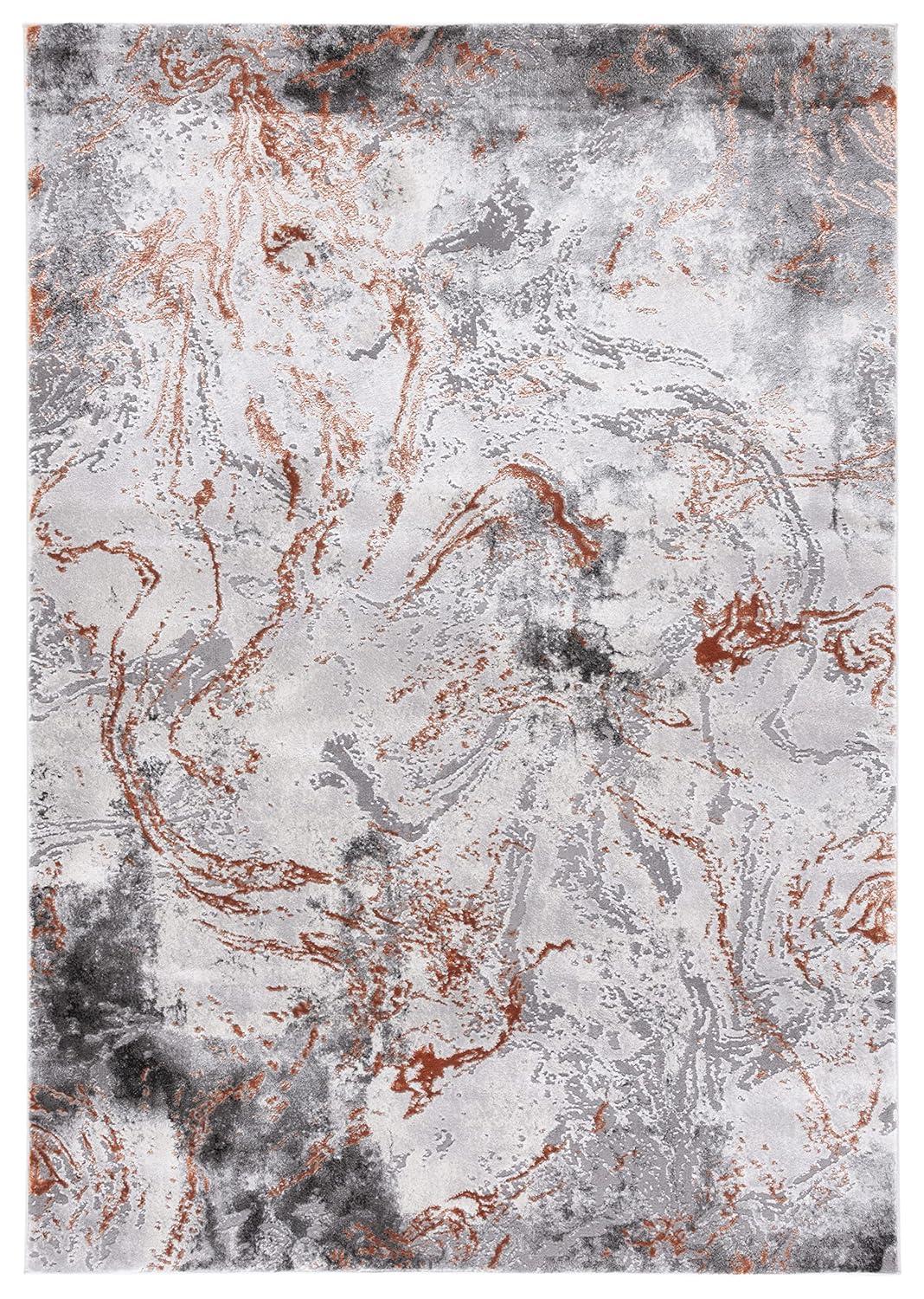 Craft CFT864 Loomed Indoor Area Rug - Grey/Orange - 8'x10' - Safavieh