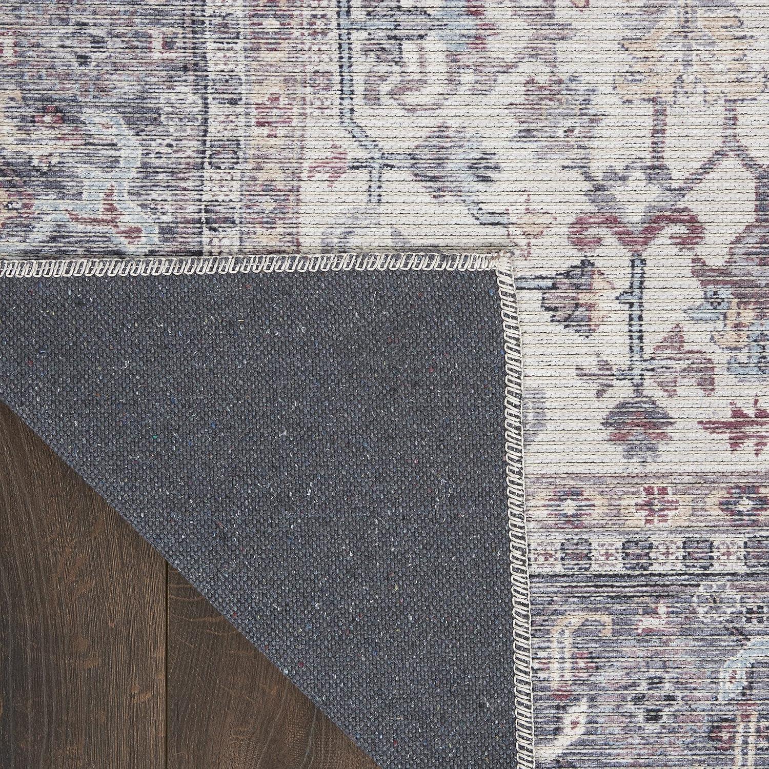 Machine Washable Oriental Gray Area Rug