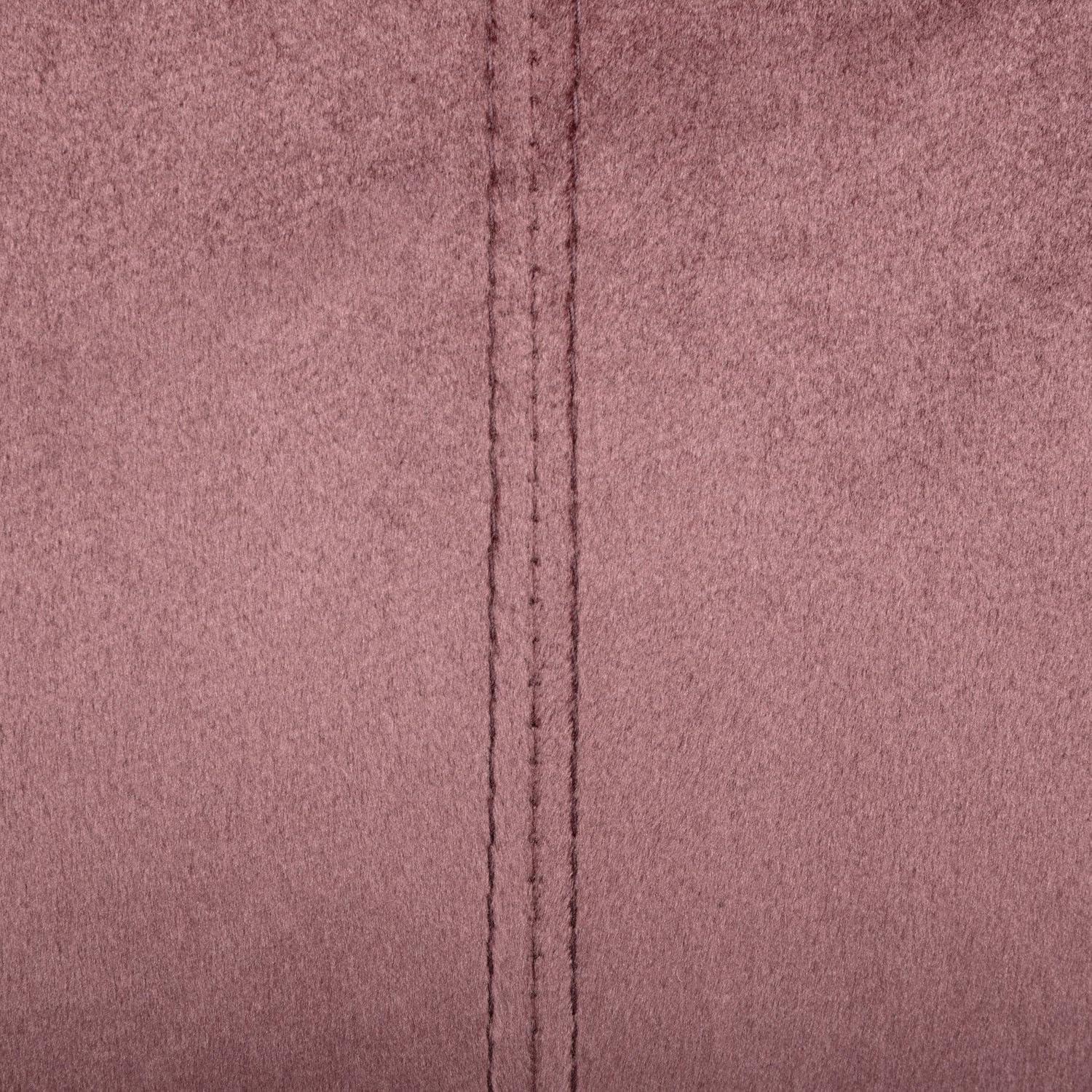 Reitz Modern Glam Velvet Channel Stitch 3 Seater Shell Sofa Blush Pink/Gold - Christopher Knight Home: Durable Iron Legs, Polyester Upholstery