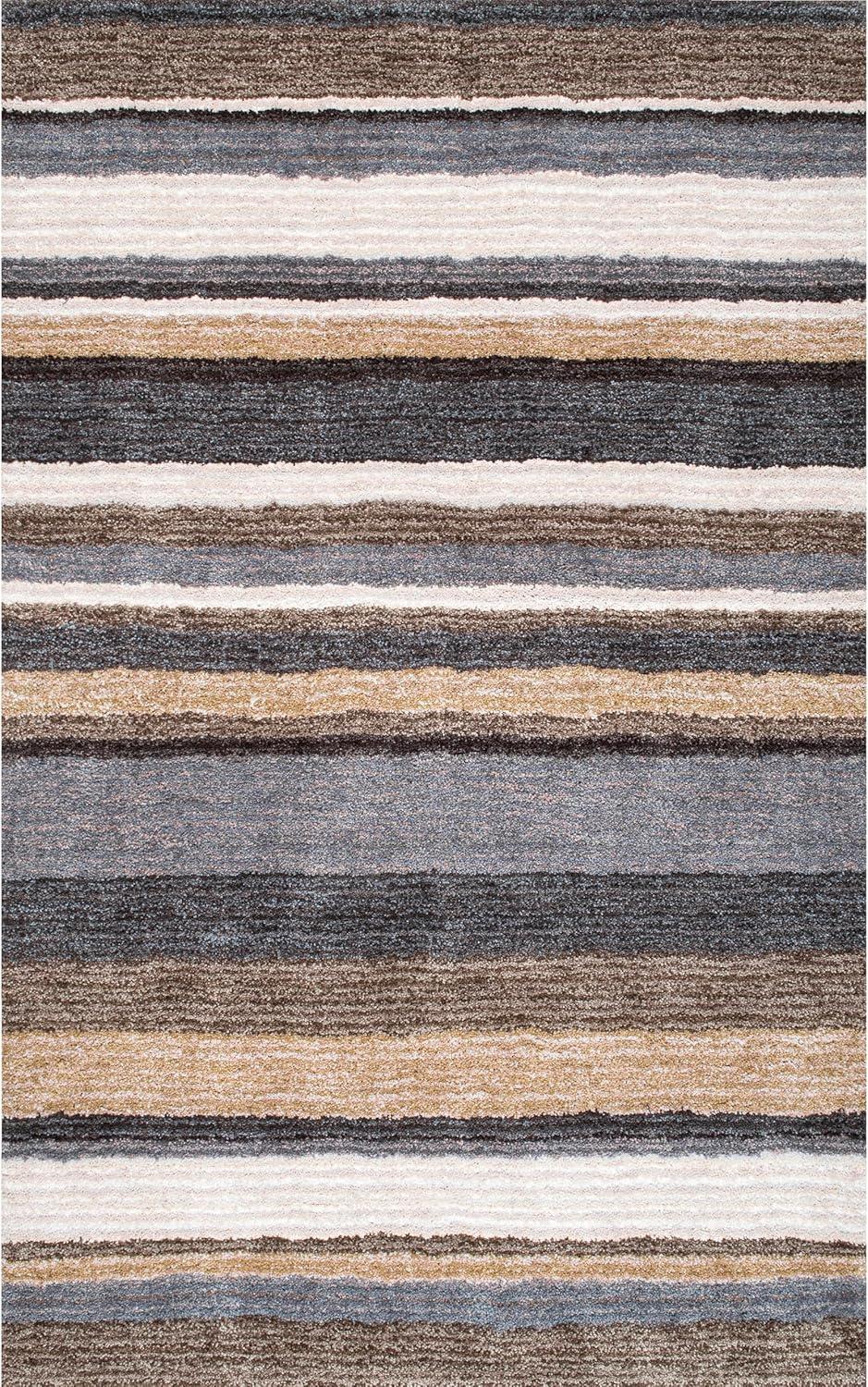 Nuloom Drey Striped Shag Indoor Area Rug