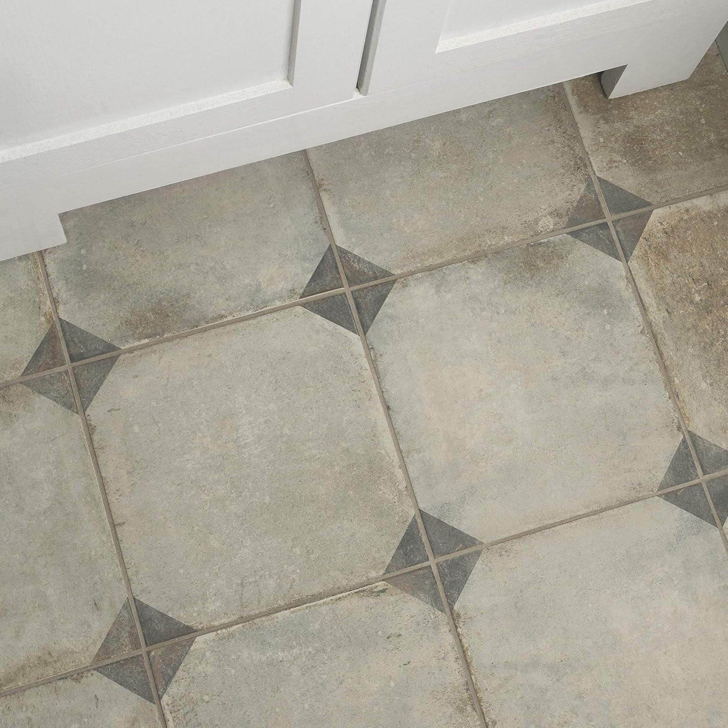 Rustic Beige and Gray Porcelain Floor and Wall Tile