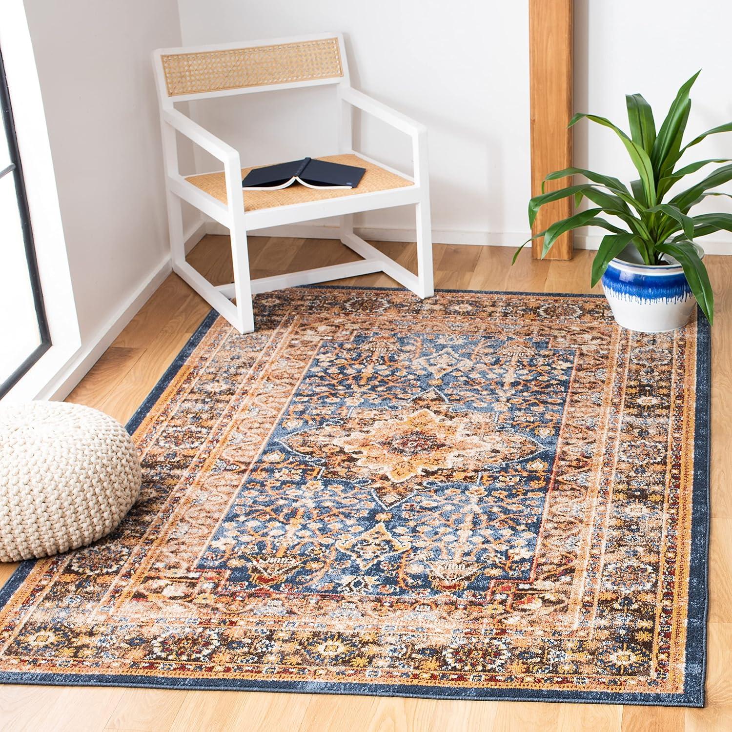 SAFAVIEH Bijar Rhona Oriental Area Rug, Brown/Rust, 3' x 5'