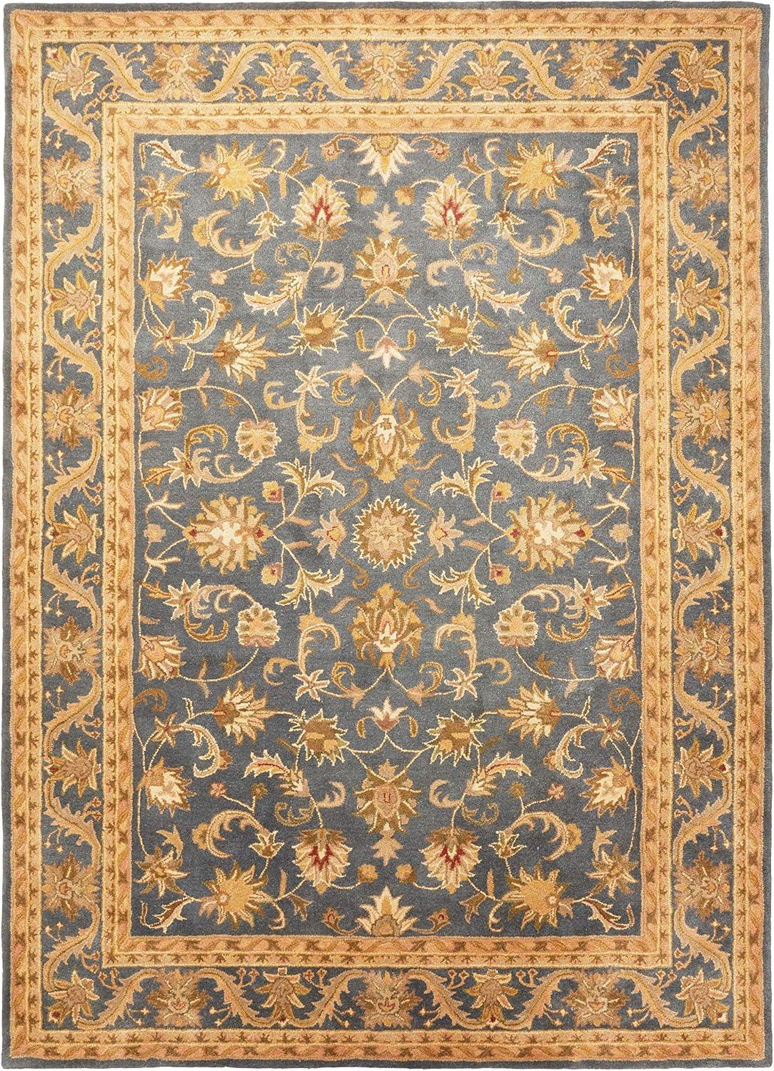 Antiquity AT52 Hand Tufted Indoor Area Rug - Wine/Gold - 9'x12' - Safavieh