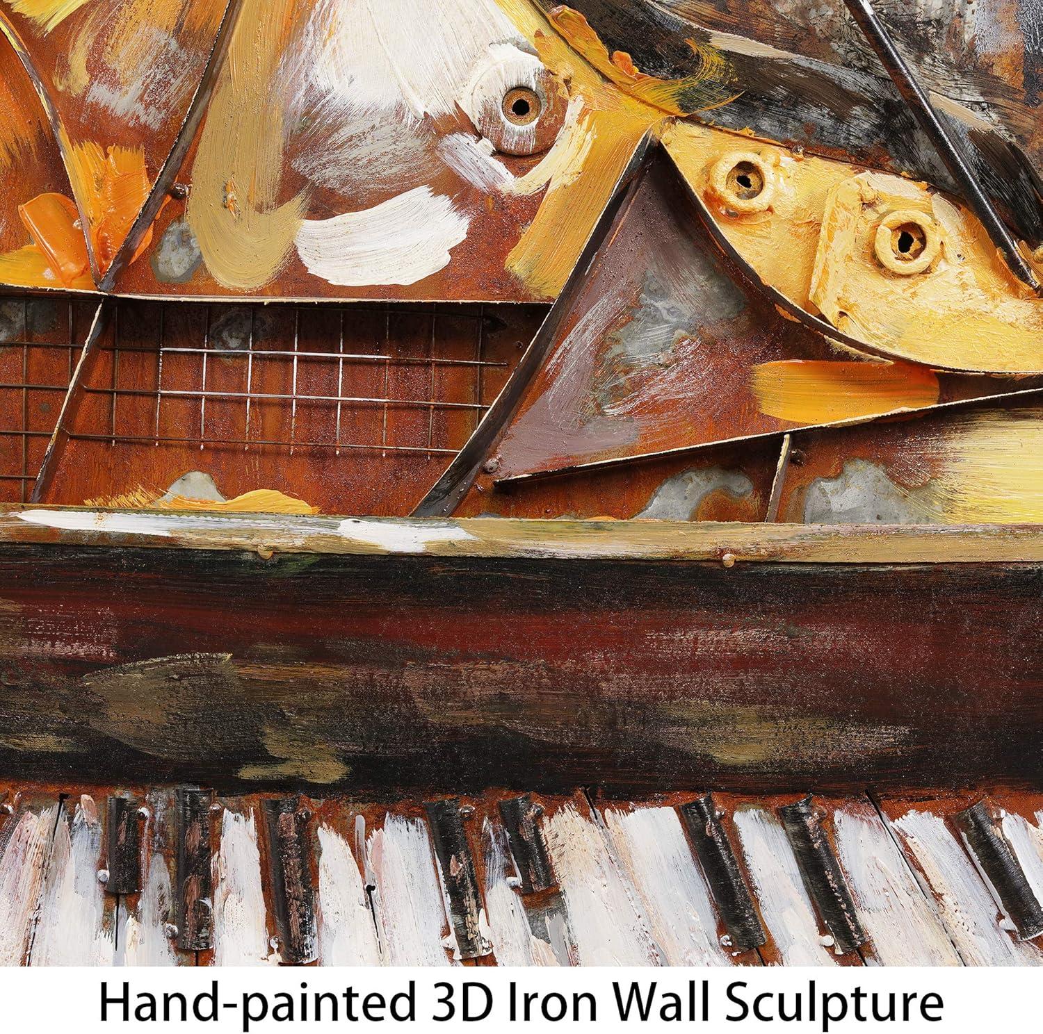 Empire Art Direct Magic Keys Hand Painted 3D Metal Wall Art, 32" x 32" x 3", Ready to Hang