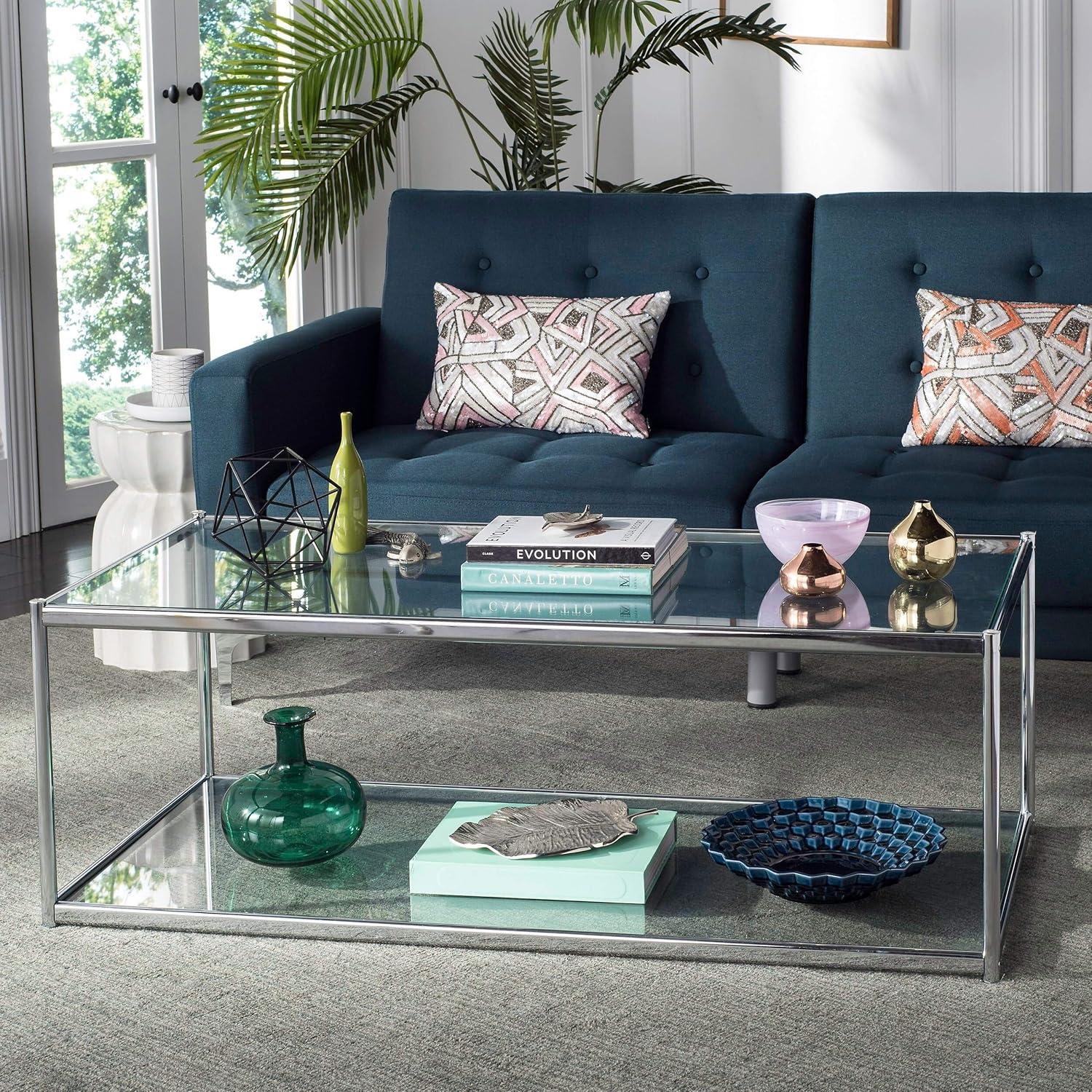 Zola Coffee Table - Chrome - Safavieh