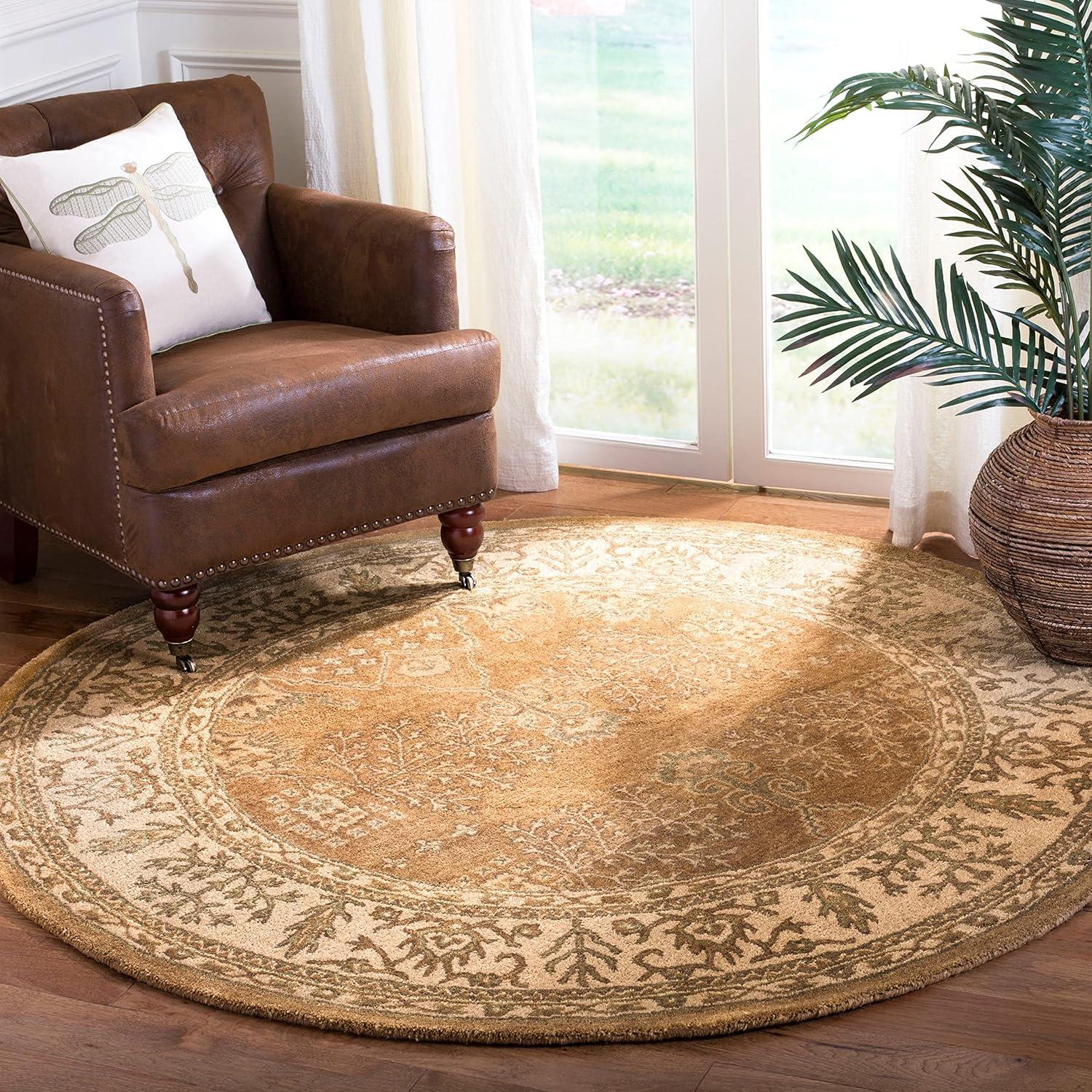 Bergama BRG190 Hand Tufted Indoor Area Rug - Red/Rust - 5'x8' - Safavieh