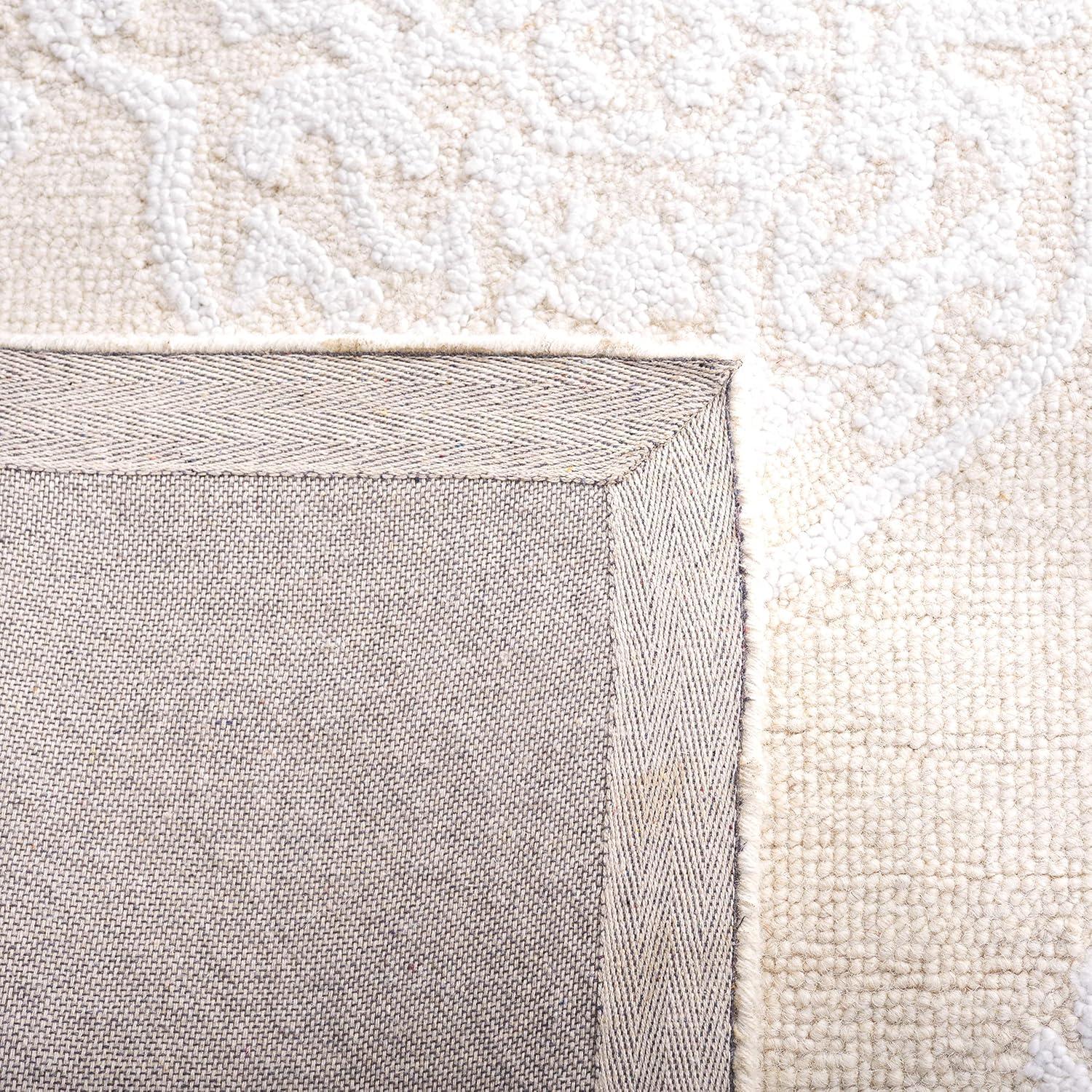 Abstract ABT359 Hand Tufted Area Rug - Ivory/Beige - 8'x10' - Safavieh.