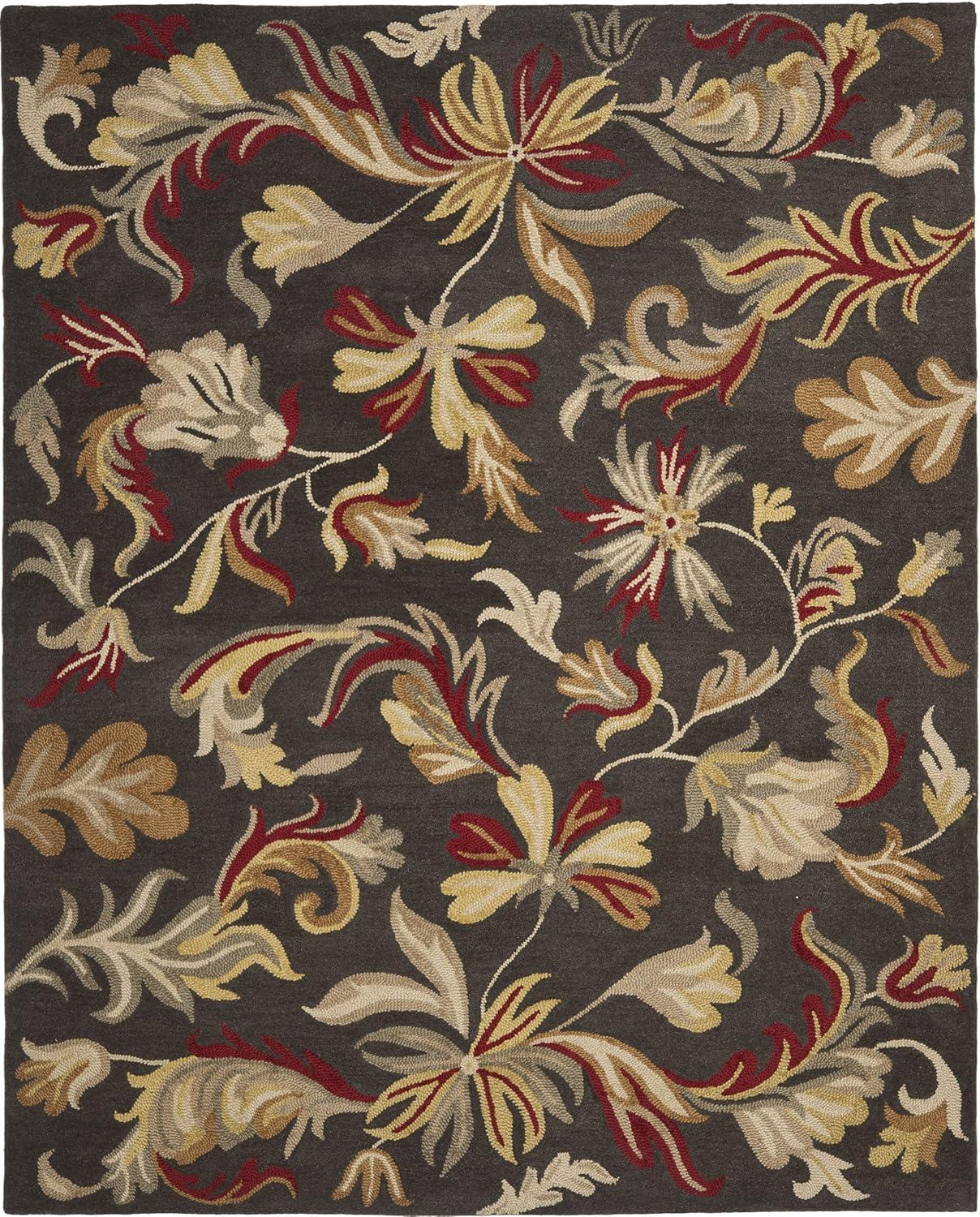Jardin JAR459 Hand Tufted Area Rug - Dark Grey/Multi - 8'x10' - Safavieh.