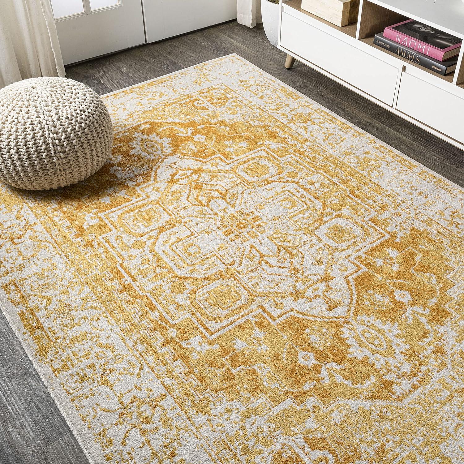 Audrey Bohemian Inspired Ornate Medallion  Runner Rug - JONATHAN Y