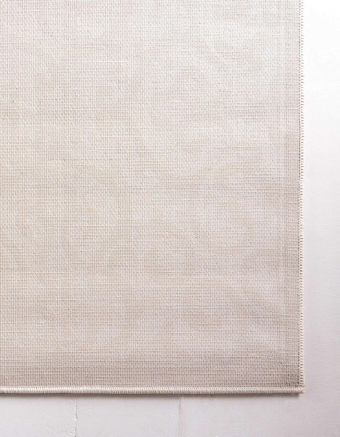 Unique Loom Rushmore Collection Area Rug - Johnson (2' x 3' 1" Rectangle Snow White/Beige)