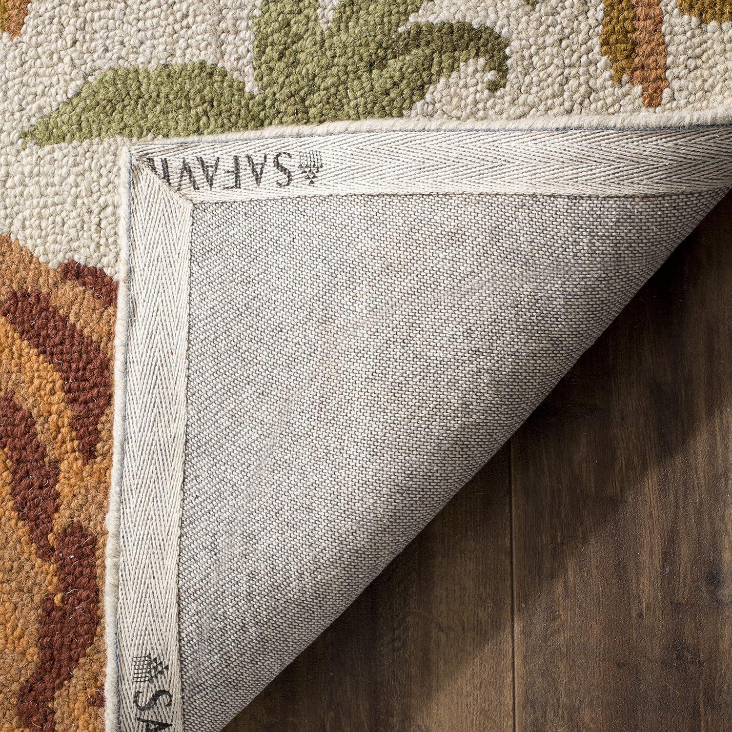Blossom BLM788 Hand Hooked Indoor Area Rug - Ivory/Multi - 5'x8' - Safavieh