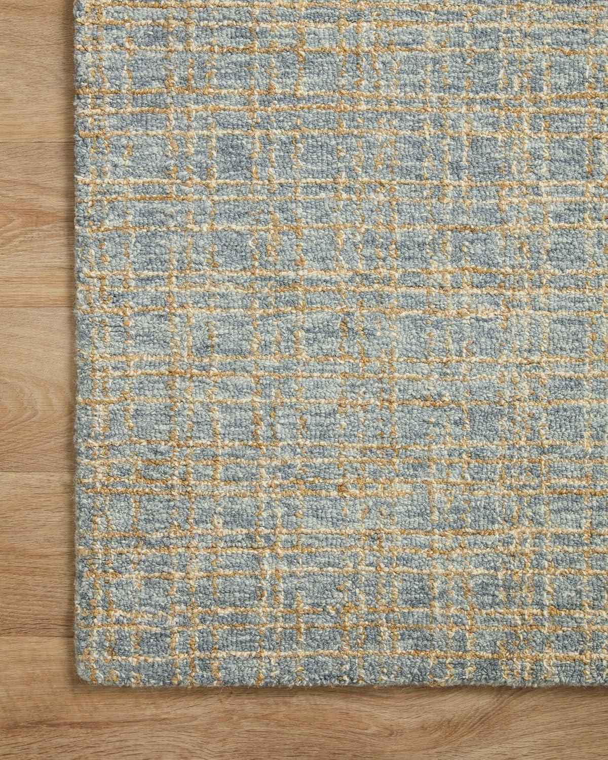 Polly I Hand-Tufted Wool Rug by Chris Loves Julia x Loloi - Blue and Sand / 2' x 5'