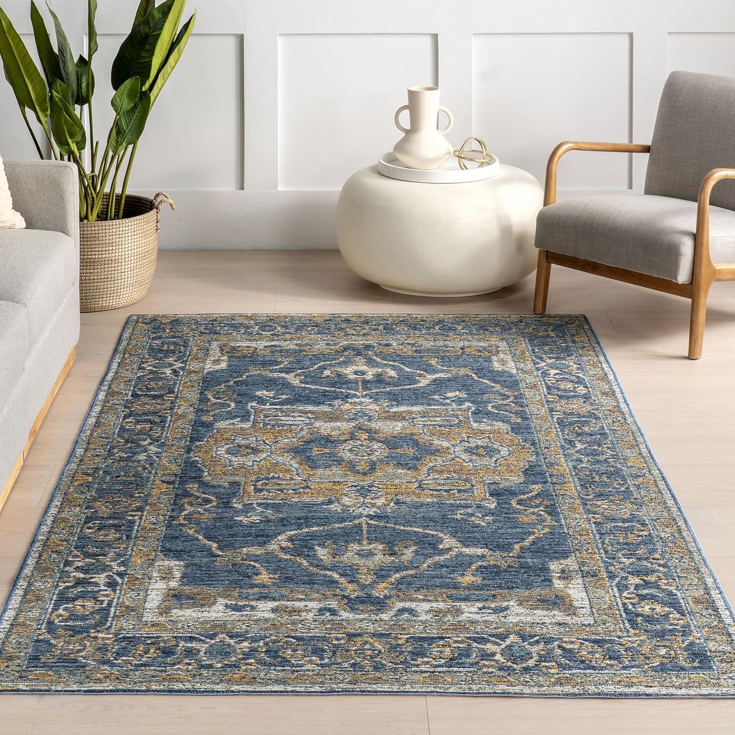 Nuloom Pearl Indoor/Outdoor Reversible Medallion Area Rug