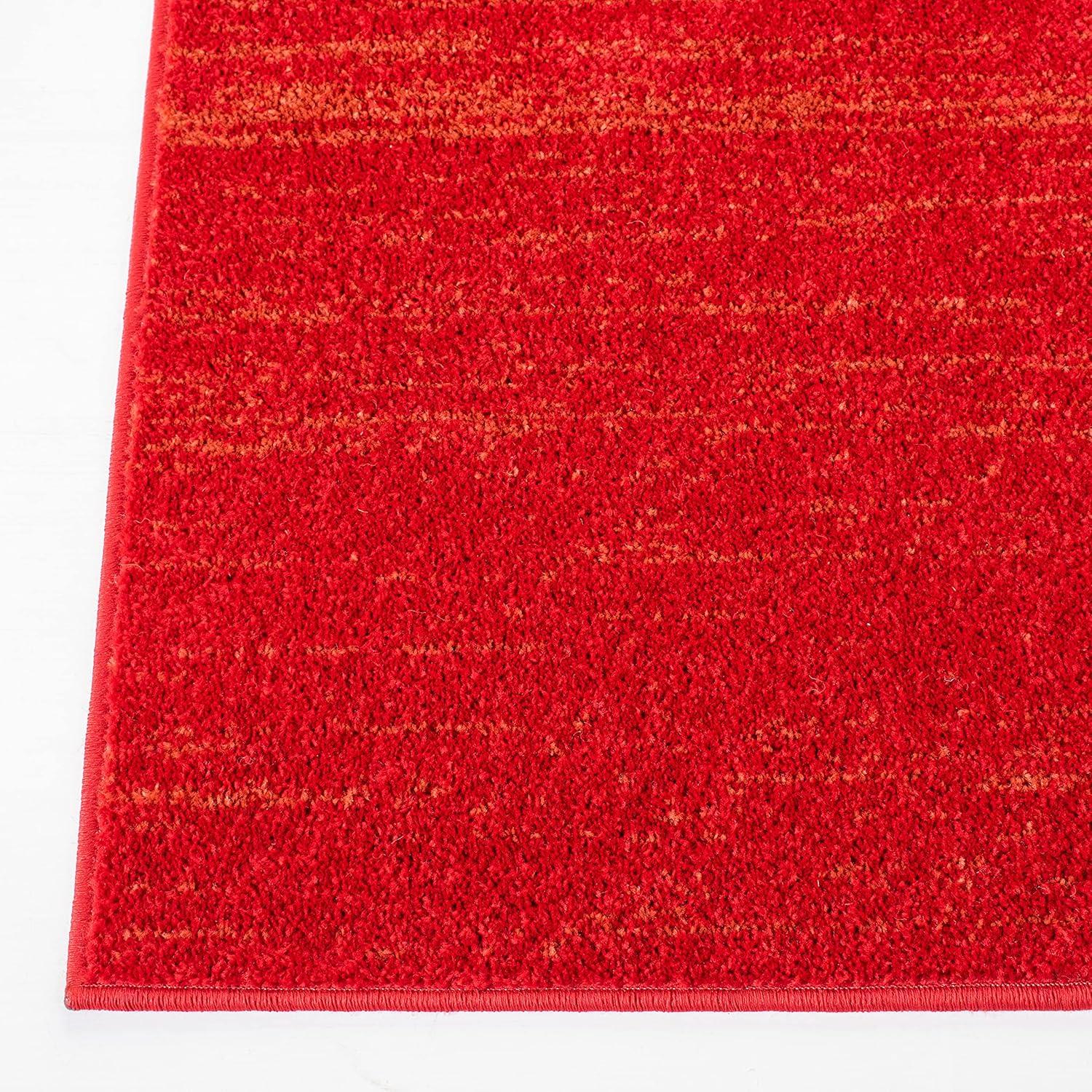 Adirondack ADR113 Machine Made Indoor Area Rug - Red/Grey - 6'x9' - Safavieh