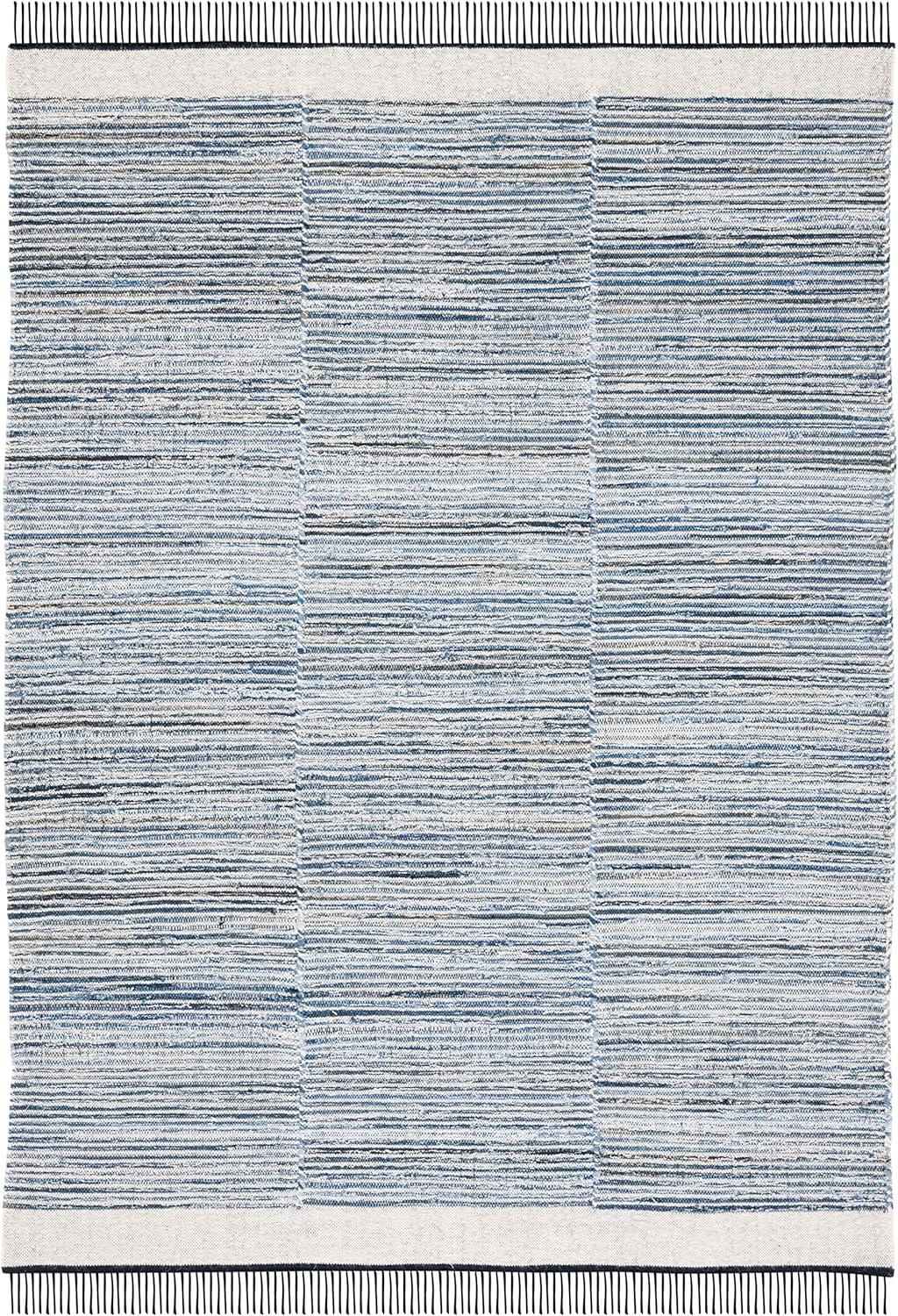 Kilim KLM310 Hand Woven Area Rug - Blue/Ivory - 4'x6' - Safavieh.