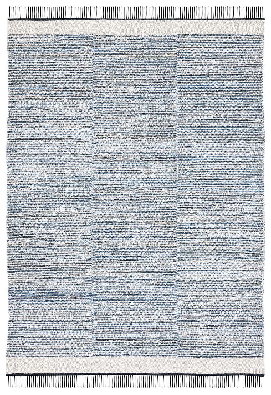 Kilim KLM310 Hand Woven Area Rug - Blue/Ivory - 3'x5' - Safavieh.