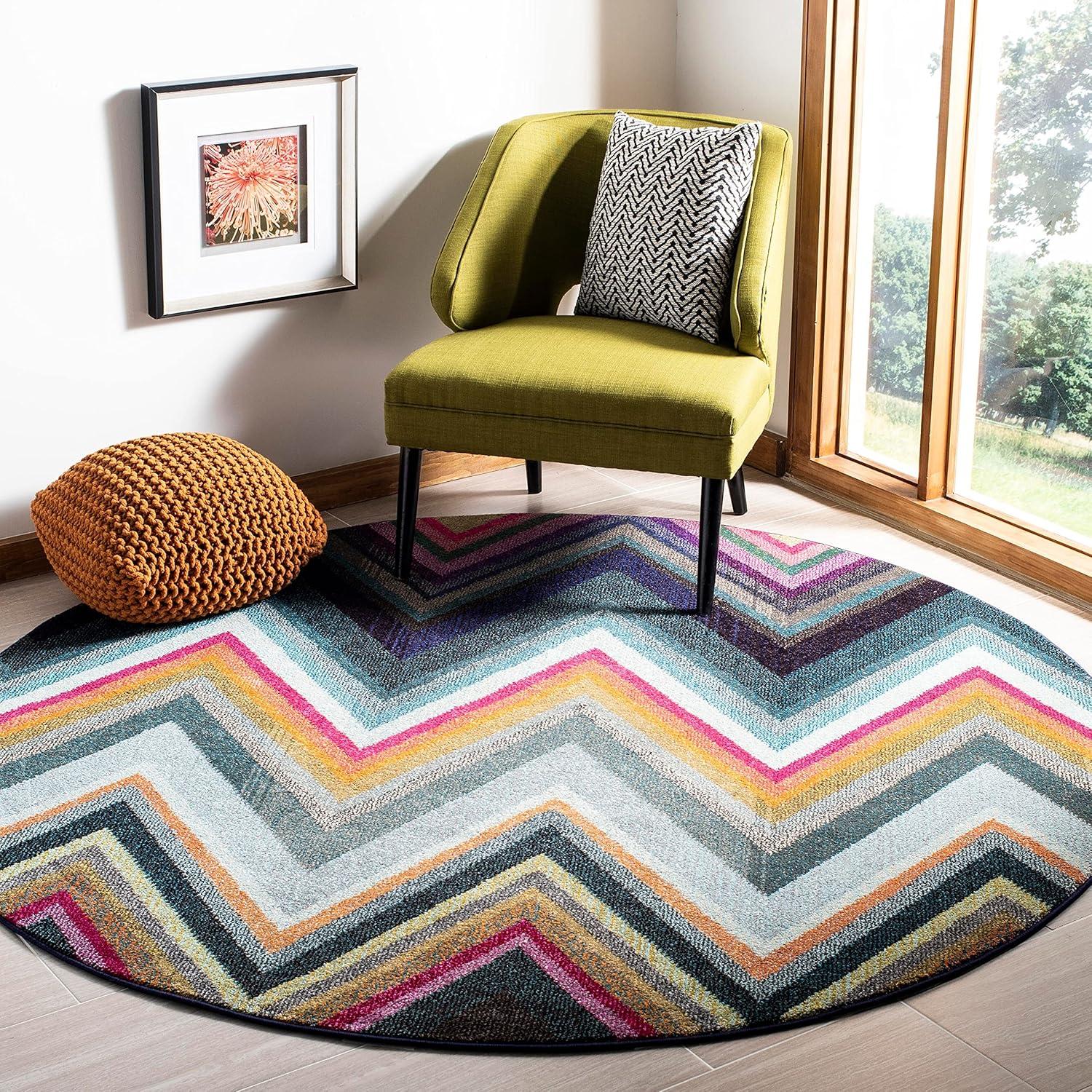 Boho-Chic Monaco Multicolor Geometric 9' x 12' Area Rug