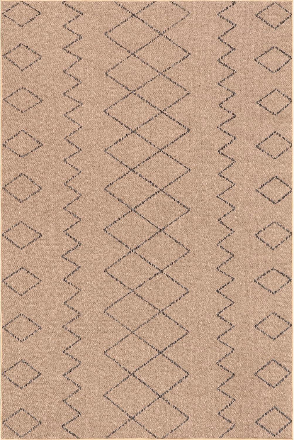 Nuloom Geometric Easy-Jute Machine Washable Indoor Area Rug