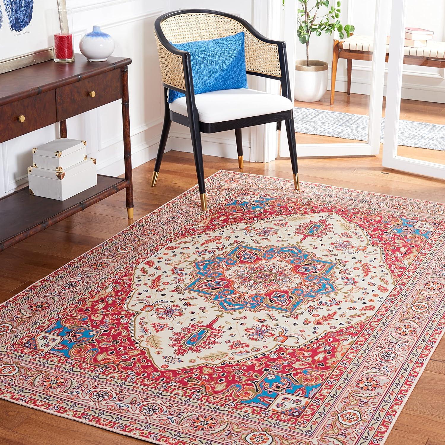 Bungalow Rose Tucson Performance Machine Washable Oriental Rug